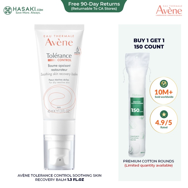 Avène Tolerance Control Soothing Skin Recovery Balm 1.3 fl.oz - Hypersensitive Dry Skin Moisturizer