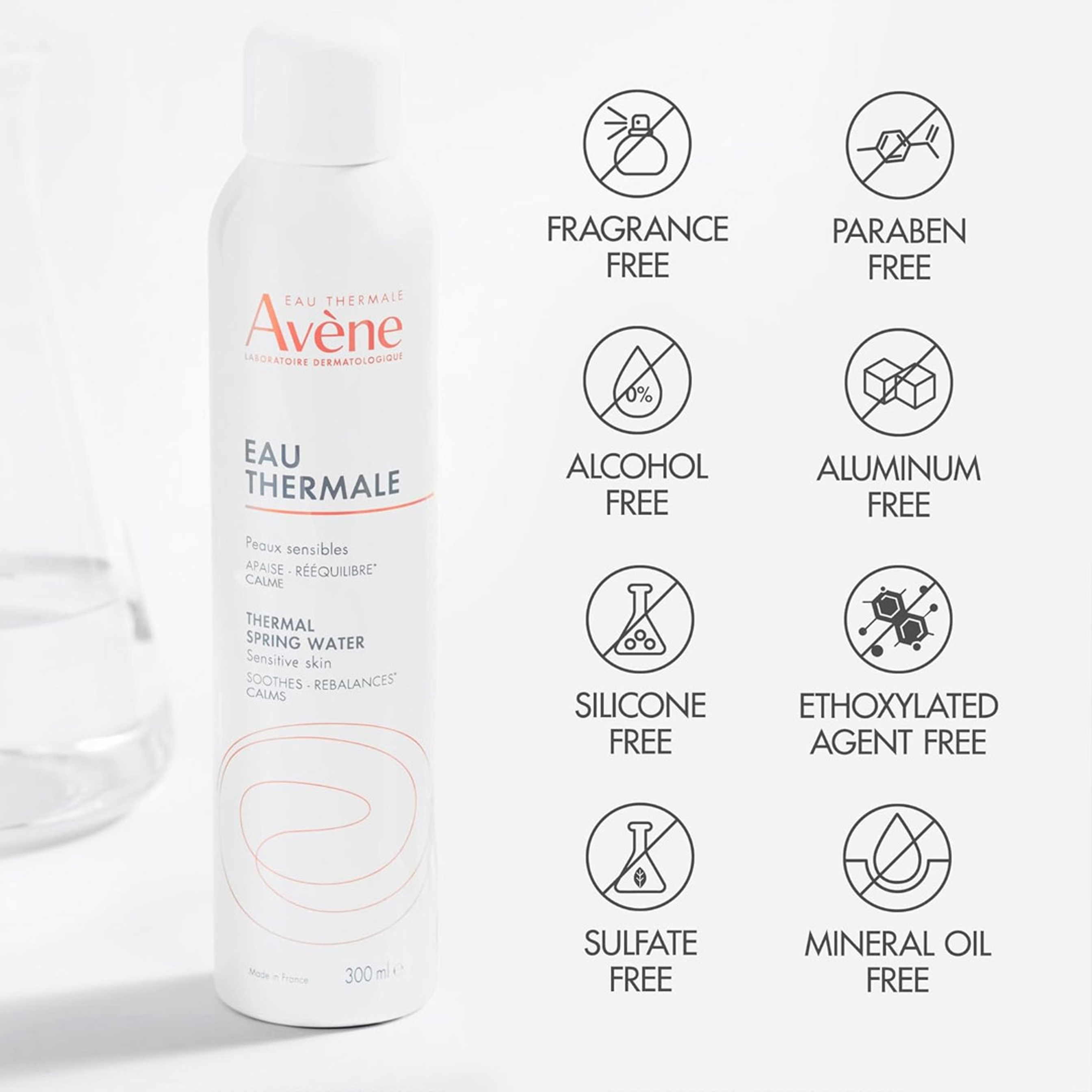 Avène Thermal Spring Water Spray 10.1 fl.oz - Soothing Calming Facial Mist Spray for Sensitive Skin 6
