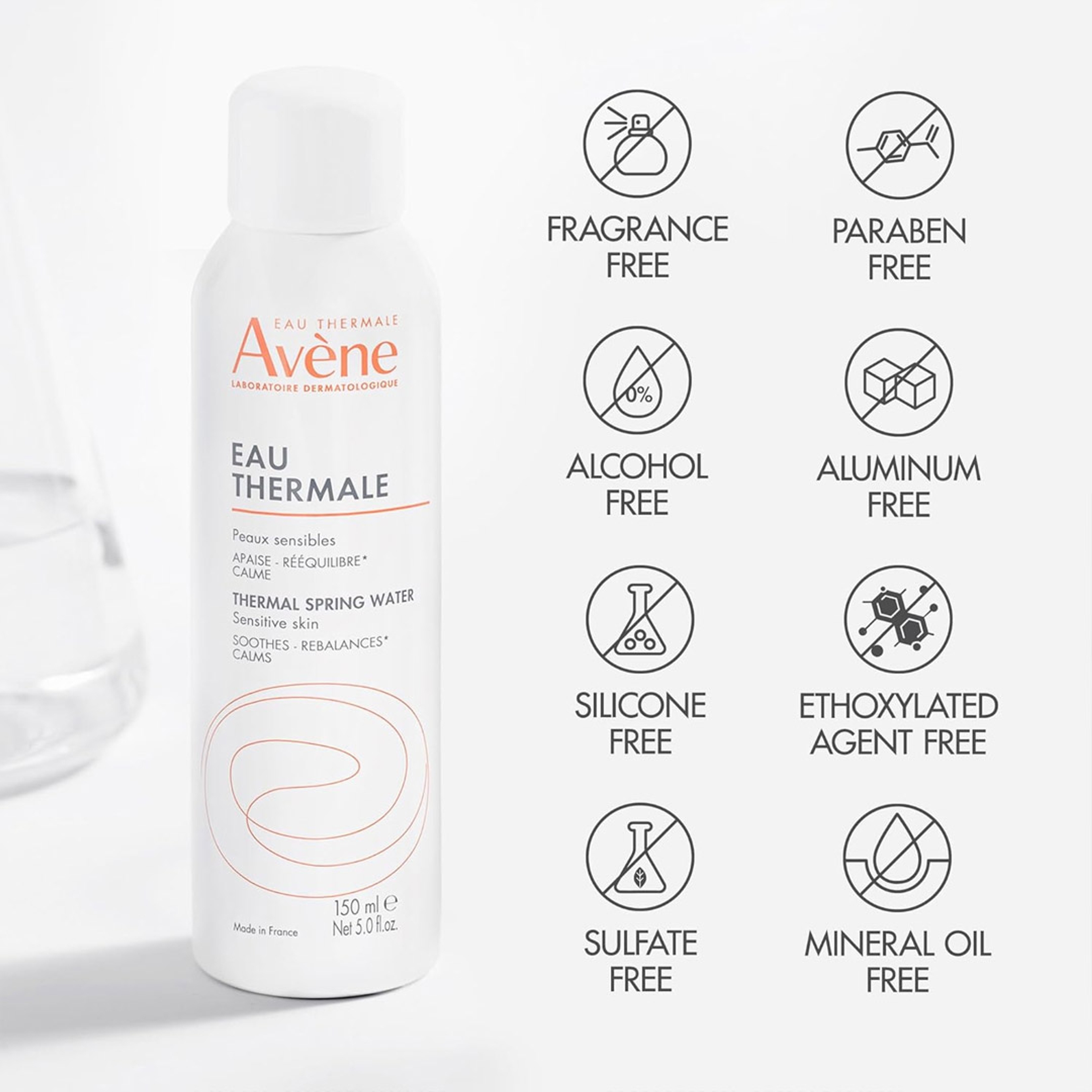 Avène Thermal Spring Water Spray 5 fl.oz - Soothing Calming Facial Mist Spray for Sensitive Skin 6