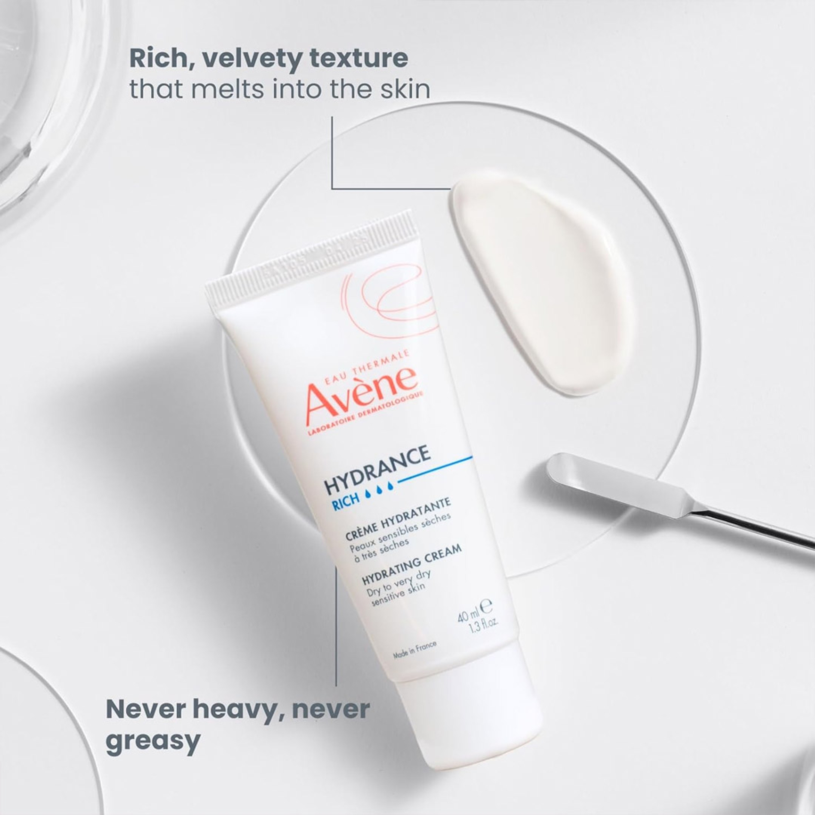 Avène Hydrance RICH Hydrating Cream 1.3 fl.oz - Daily Face Moisturizer for Dry Skin 7
