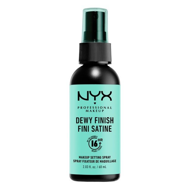 NYX Professional Makeup Dewy Finish Makeup Setting Spray 2.03 fl.oz - Long-Lasting Face Mist for Up to 16HR Wear