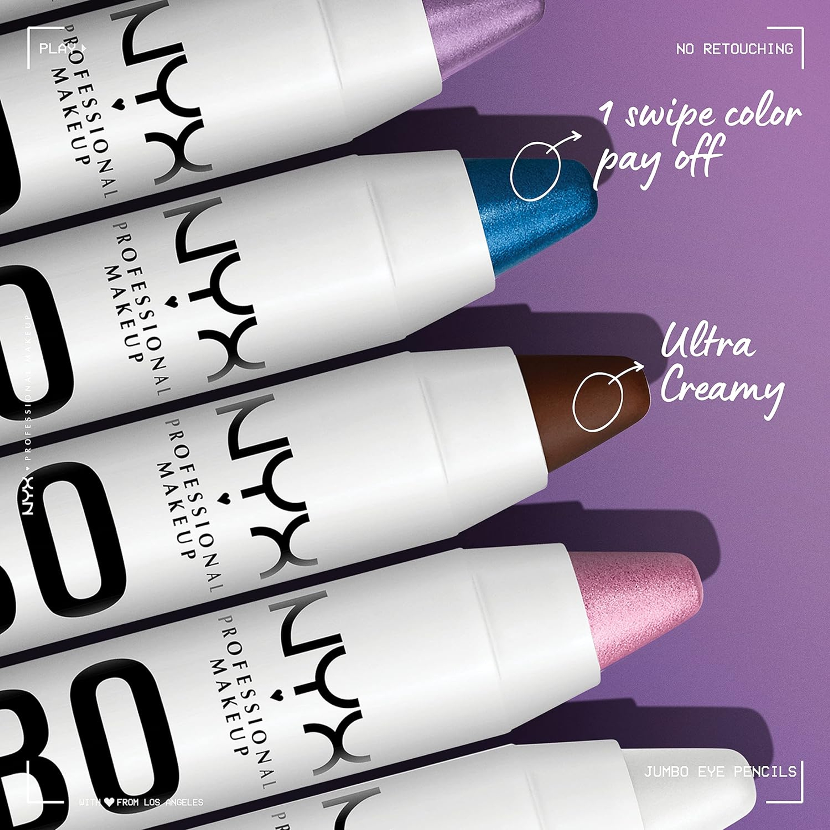 NYX Professional Makeup Jumbo Eye Pencil, Milk, 0.18 oz - Blendable Eyeshadow Stick & Eyeliner Pencil 3