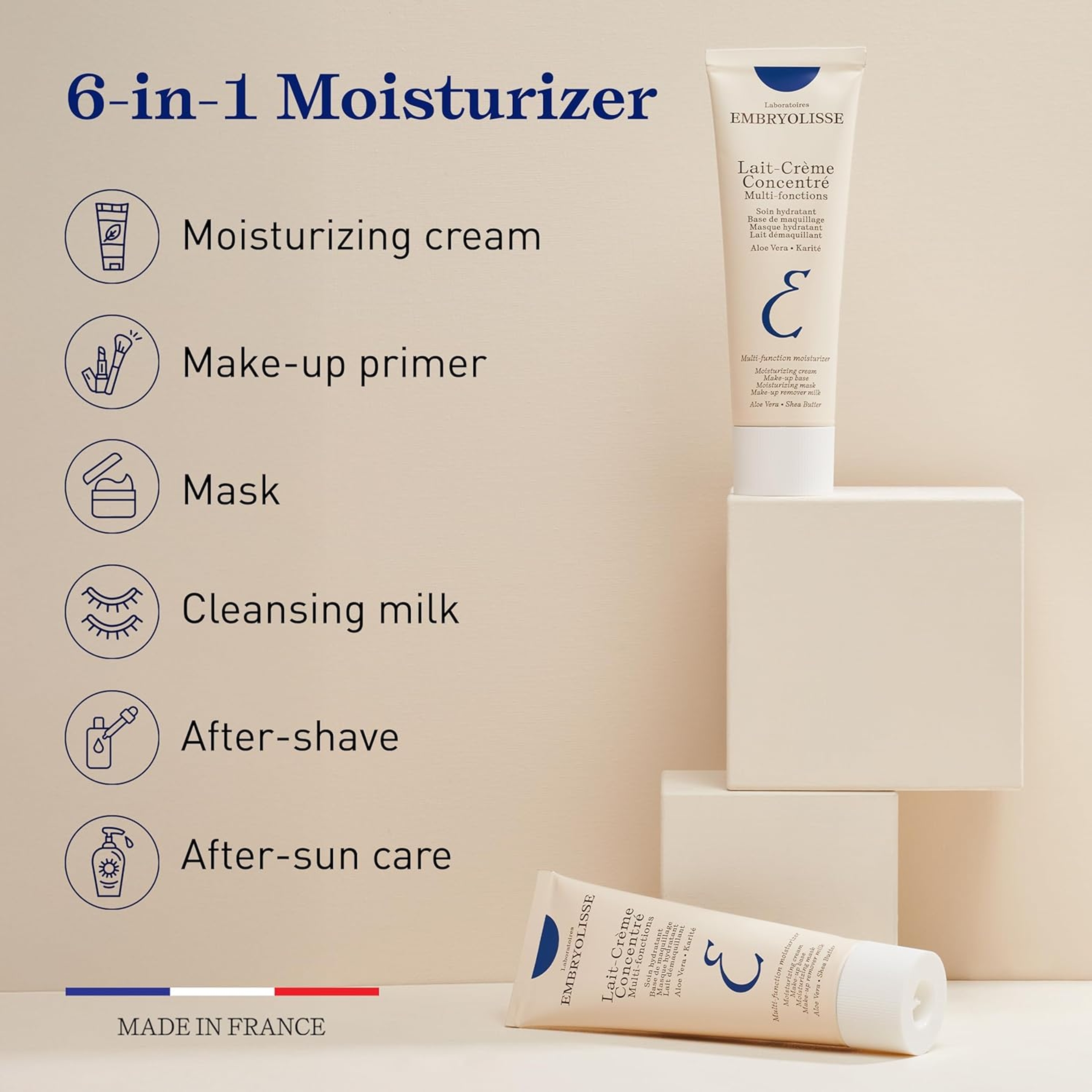 Embryolisse Lait-Crème Concentré 2.54 fl.oz - Face Moisturizer and Makeup Primer with Shea Butter & Aloe 4