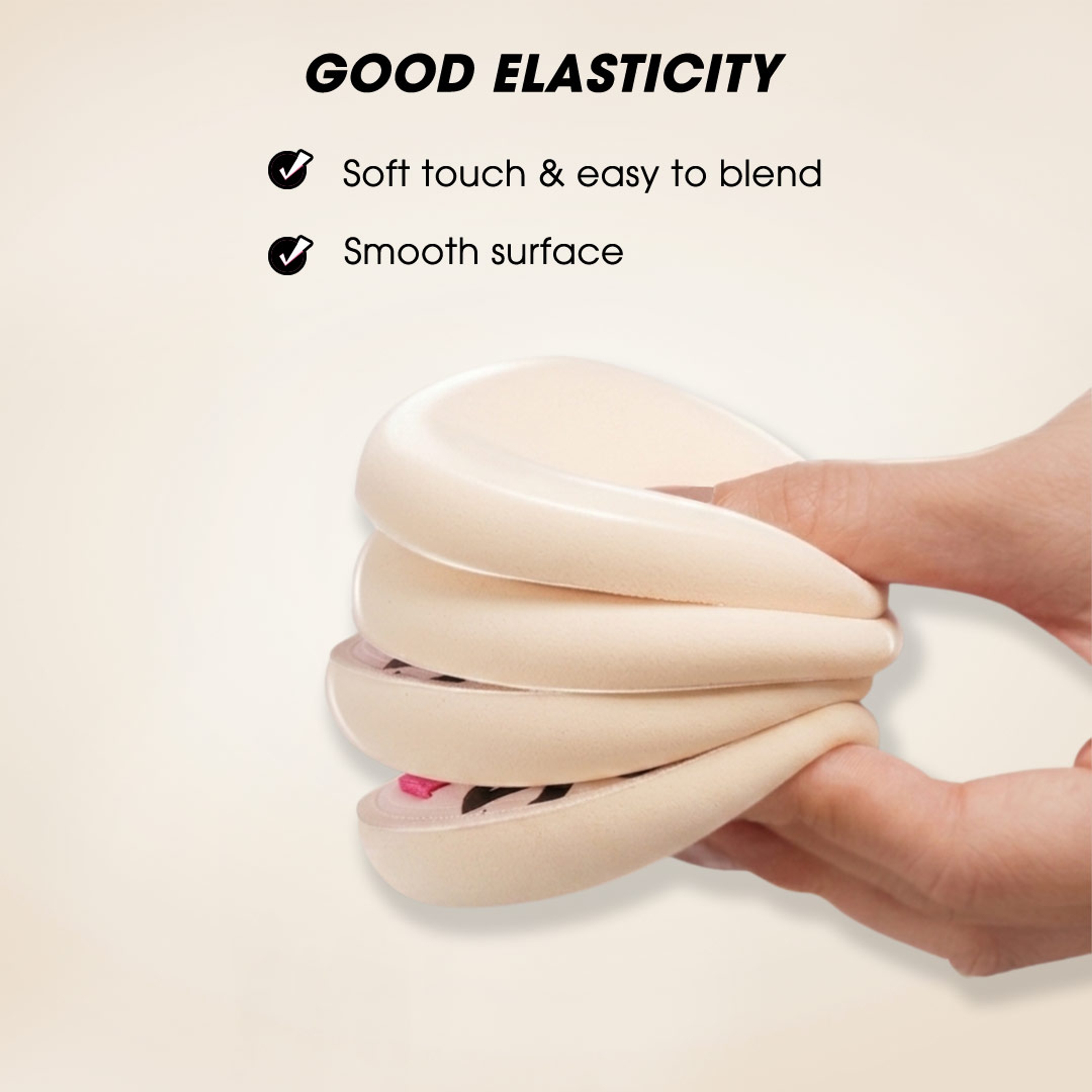 Mastige Marshmallow Hygienic Makeup Puff Set 2-Pack 3