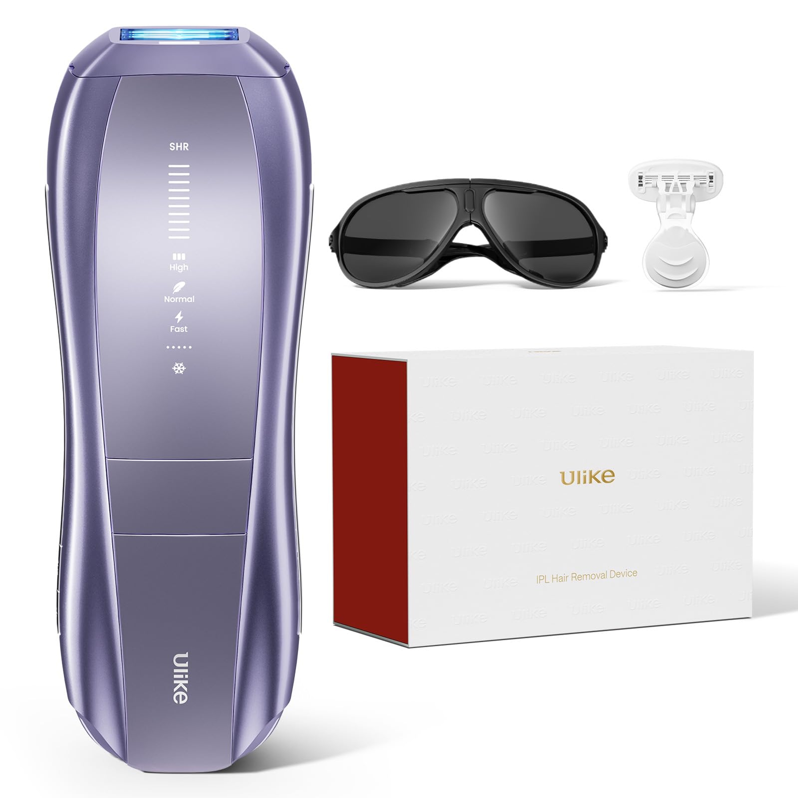 Ulike Air 10 IPL Laser Hair Removal Device, Purple, 1 Count - Ice Cool & Permanent Hair Reduction for Women & Men 1