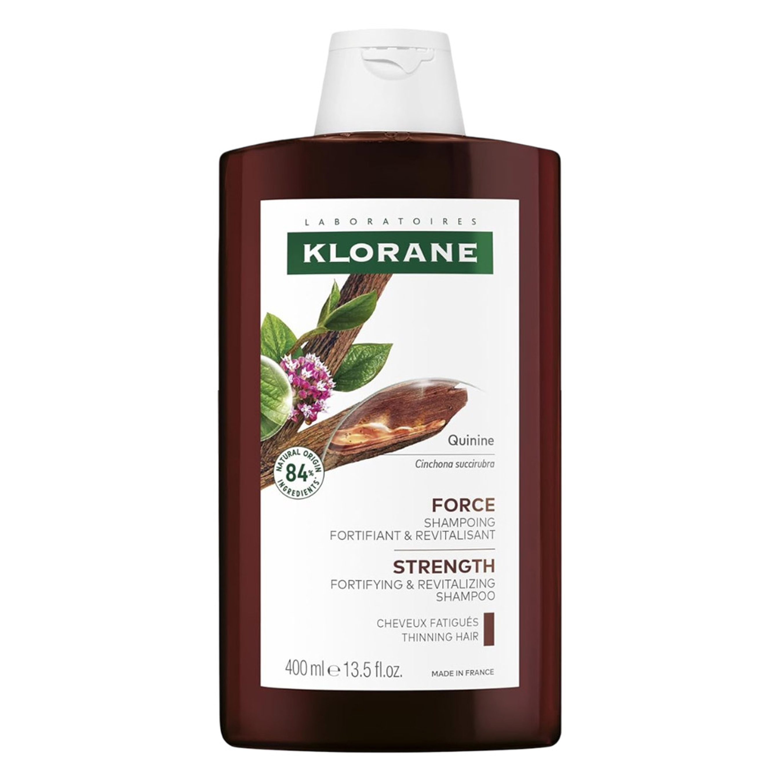 Klorane Strengthening Shampoo with Quinine 13.5 fl.oz - Natural Alternative Thickening Shampoo for Hair Thinning 1
