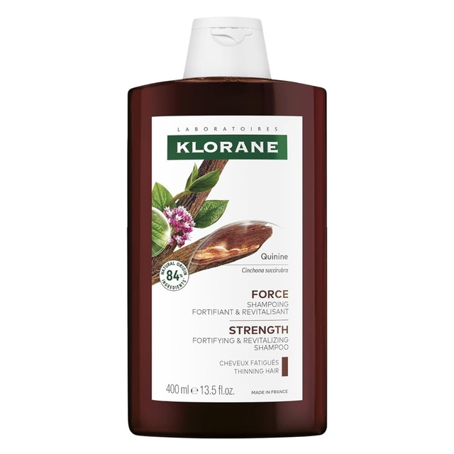 Klorane Strengthening Shampoo with Quinine 13.5 fl.oz - Natural Alternative Thickening Shampoo for Hair Thinning