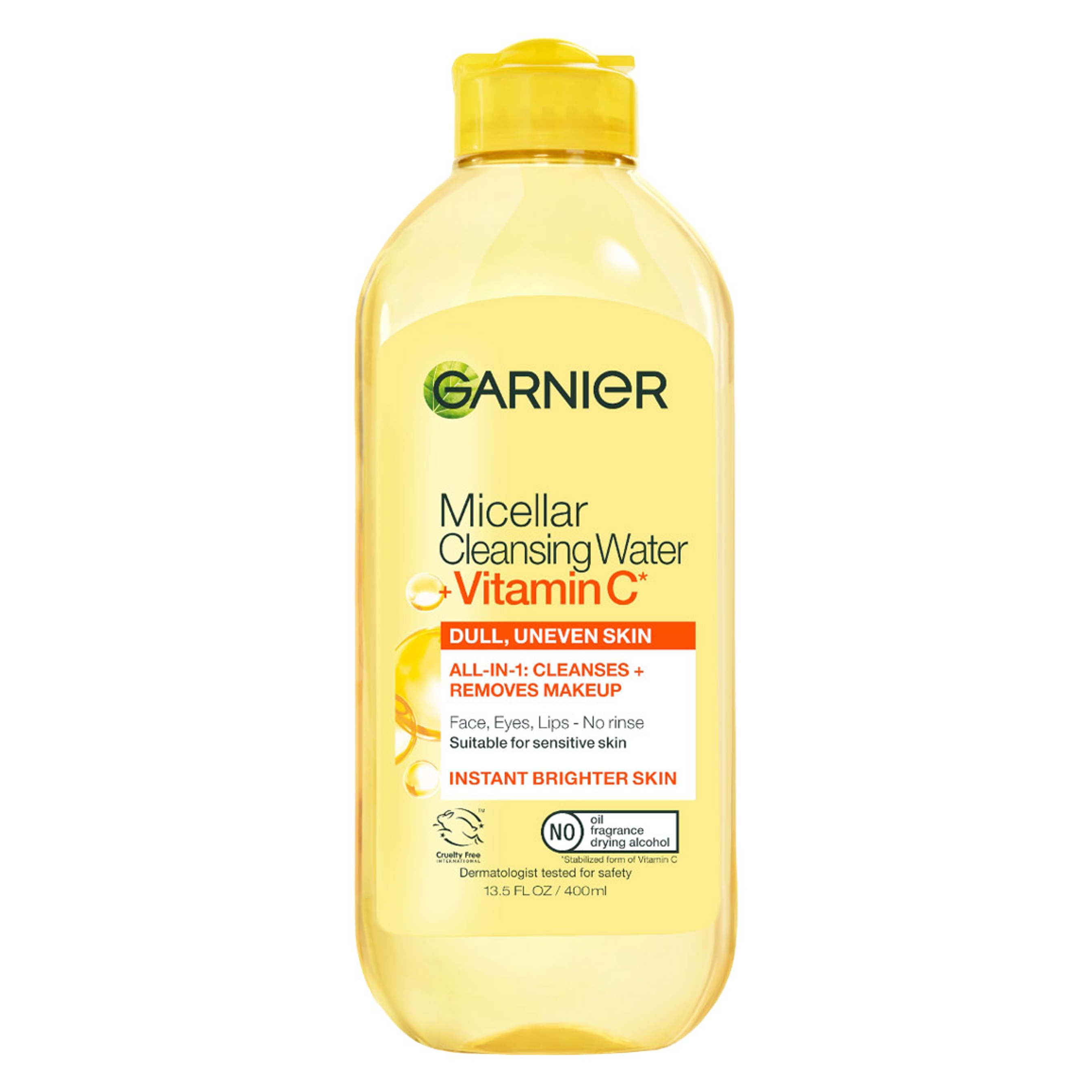 Garnier Micellar Cleansing Water with Vitamin C 13.5 fl.oz - Brightening & Hydrating for All Skin Types 1