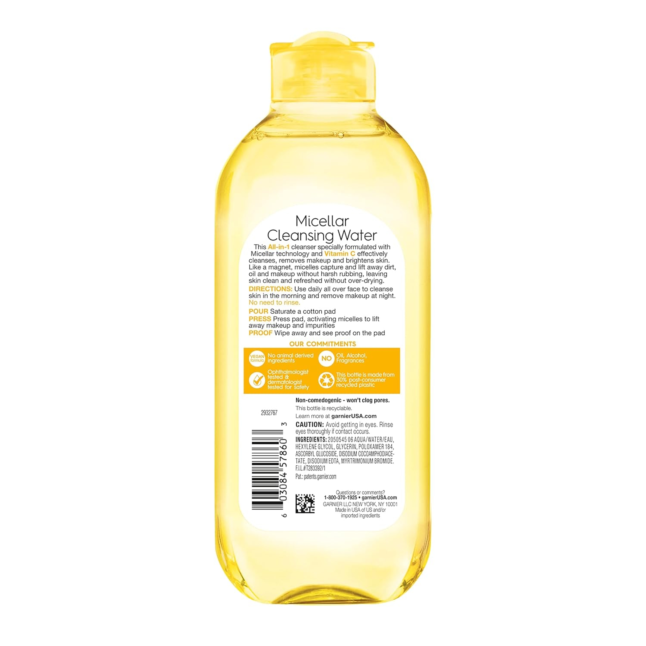 Garnier Micellar Cleansing Water with Vitamin C 13.5 fl.oz - Brightening & Hydrating for All Skin Types 12