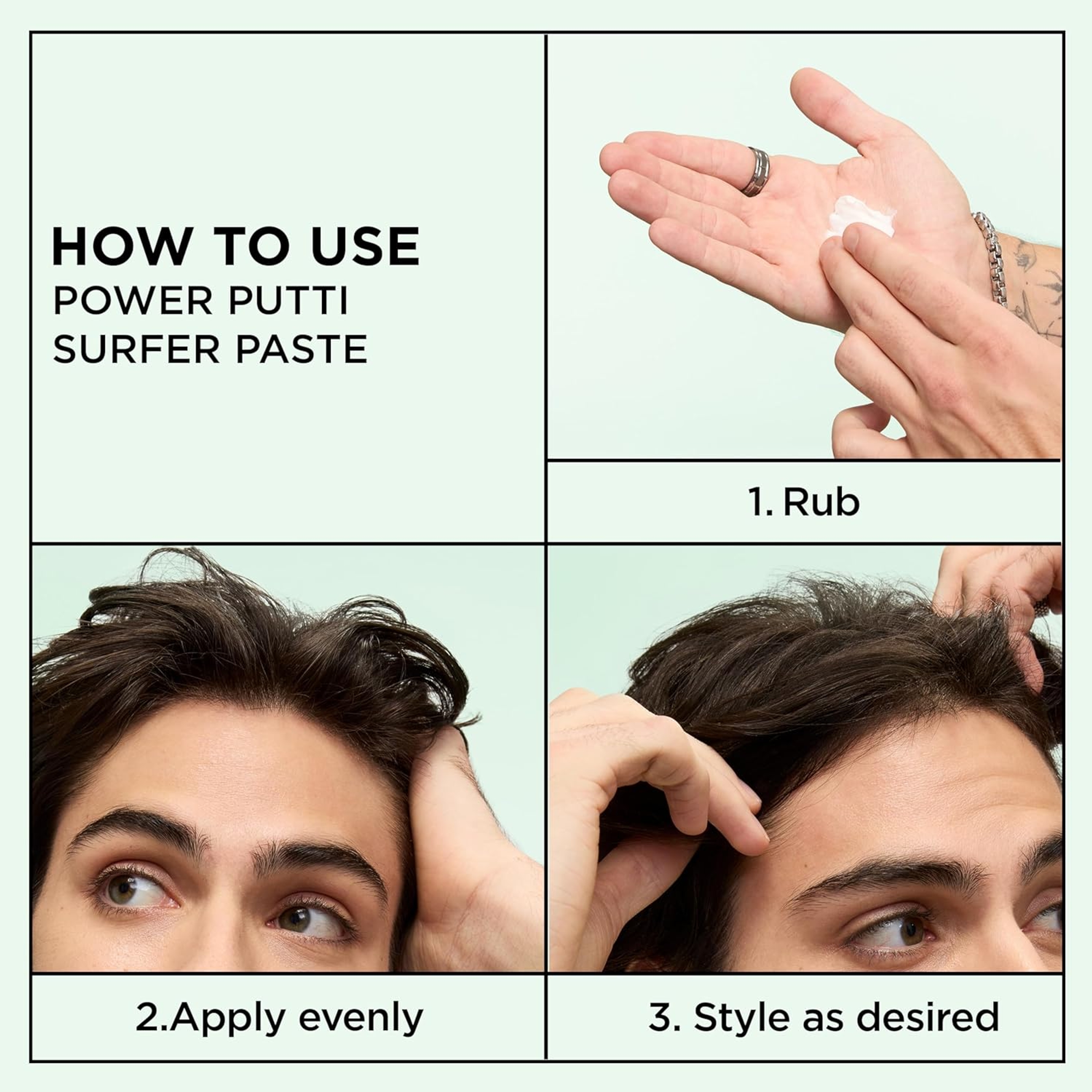 Garnier Fructis Surfer Hair Styling Power Paste - Hair Power Putty with All-Day Strong Hold 2 oz 5