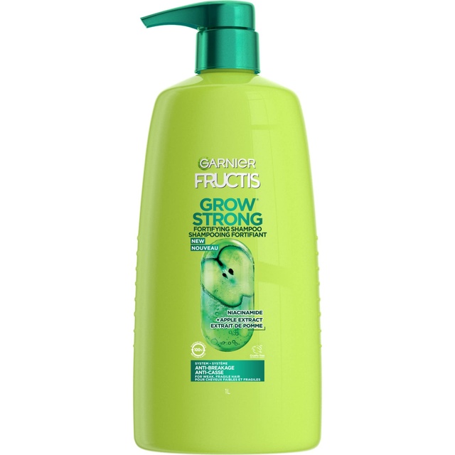 Garnier Fructis Grow Strong Shampoo - Fortifying, Anti-breakage Conditioner for Weak, Fragile Hair 33.8 fl.oz