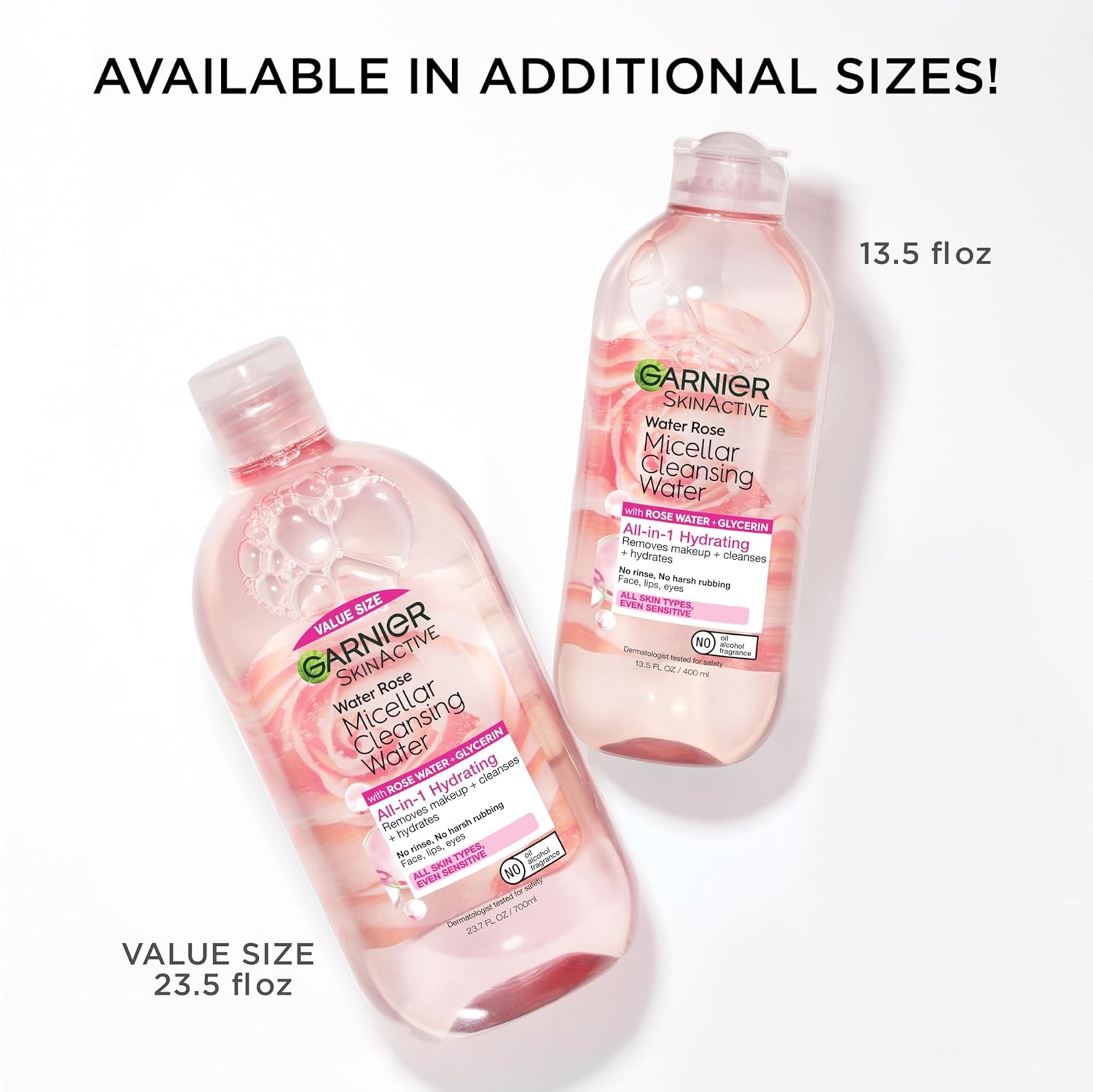 Garnier Micellar Cleansing Water with Rose Water & Glycerin 13.5 fl.oz - Hydrating for All Skin Types 7
