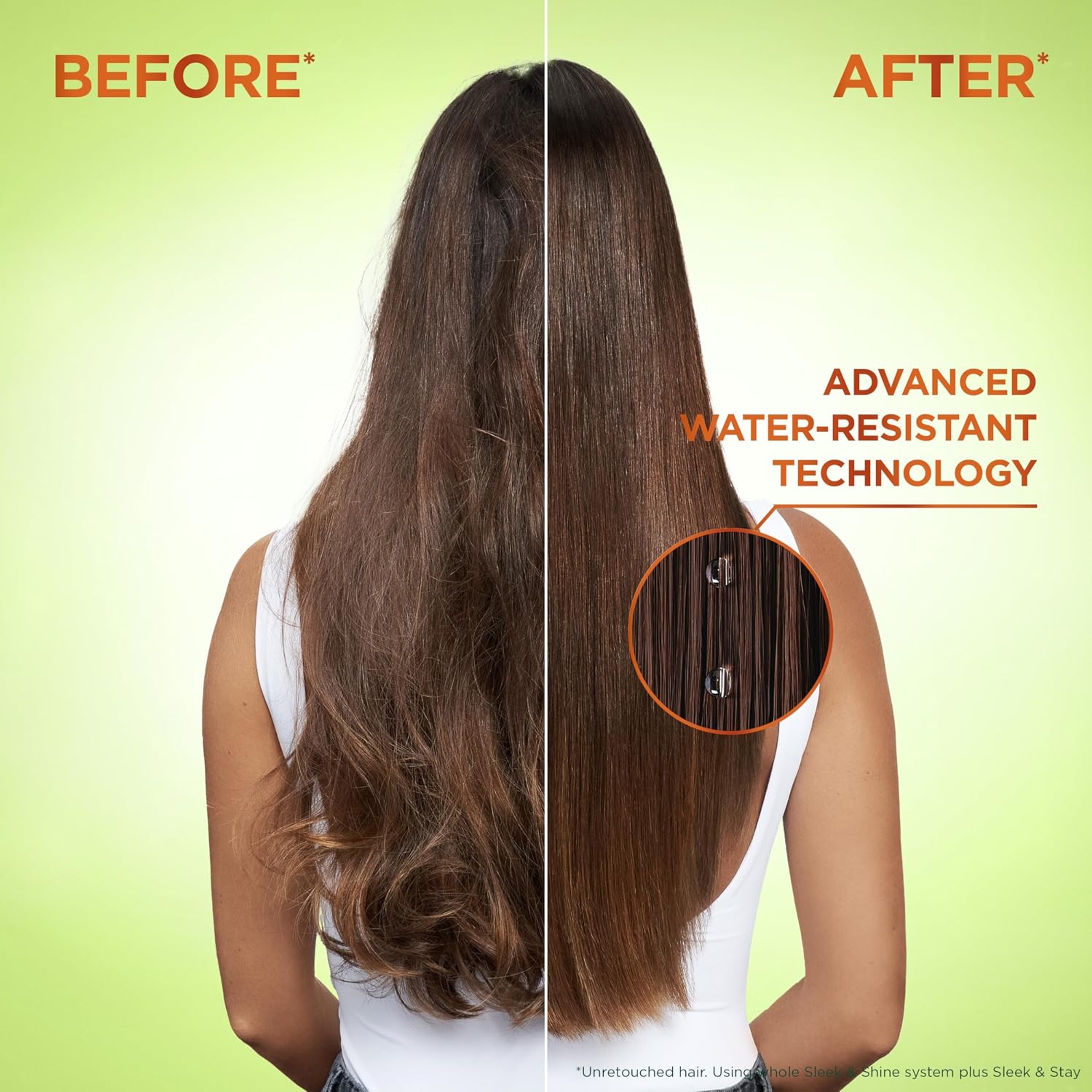 Garnier Fructis Sleek & Stay Heat-Activated Serum - Frizz Control & Heat Protection Serum for Frizzy, Dry Hair 1.7 fl.oz 3