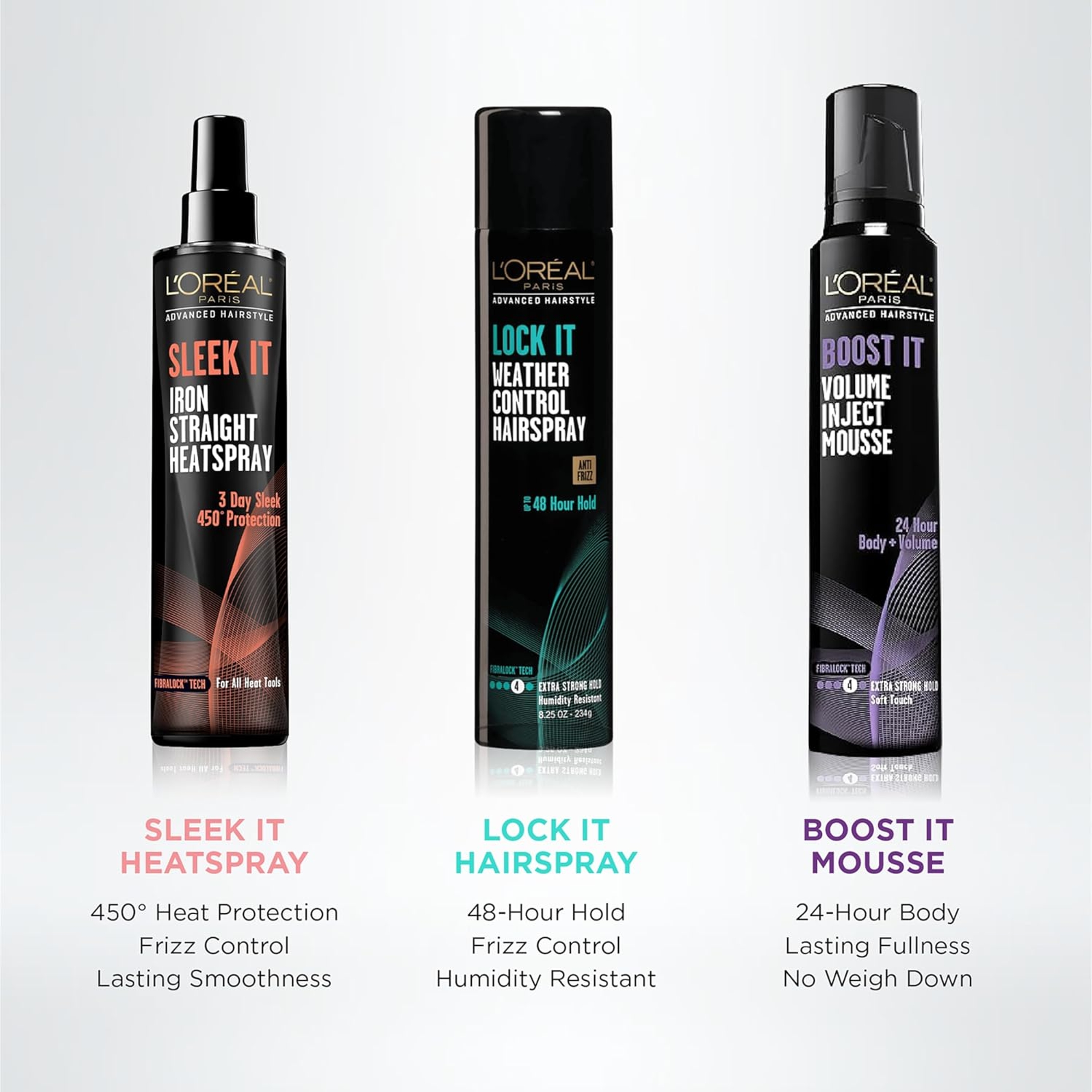 L'Oreal Paris Advanced Hairstyle Lock It Weather Control Hairspray 8.25 fl.oz 3