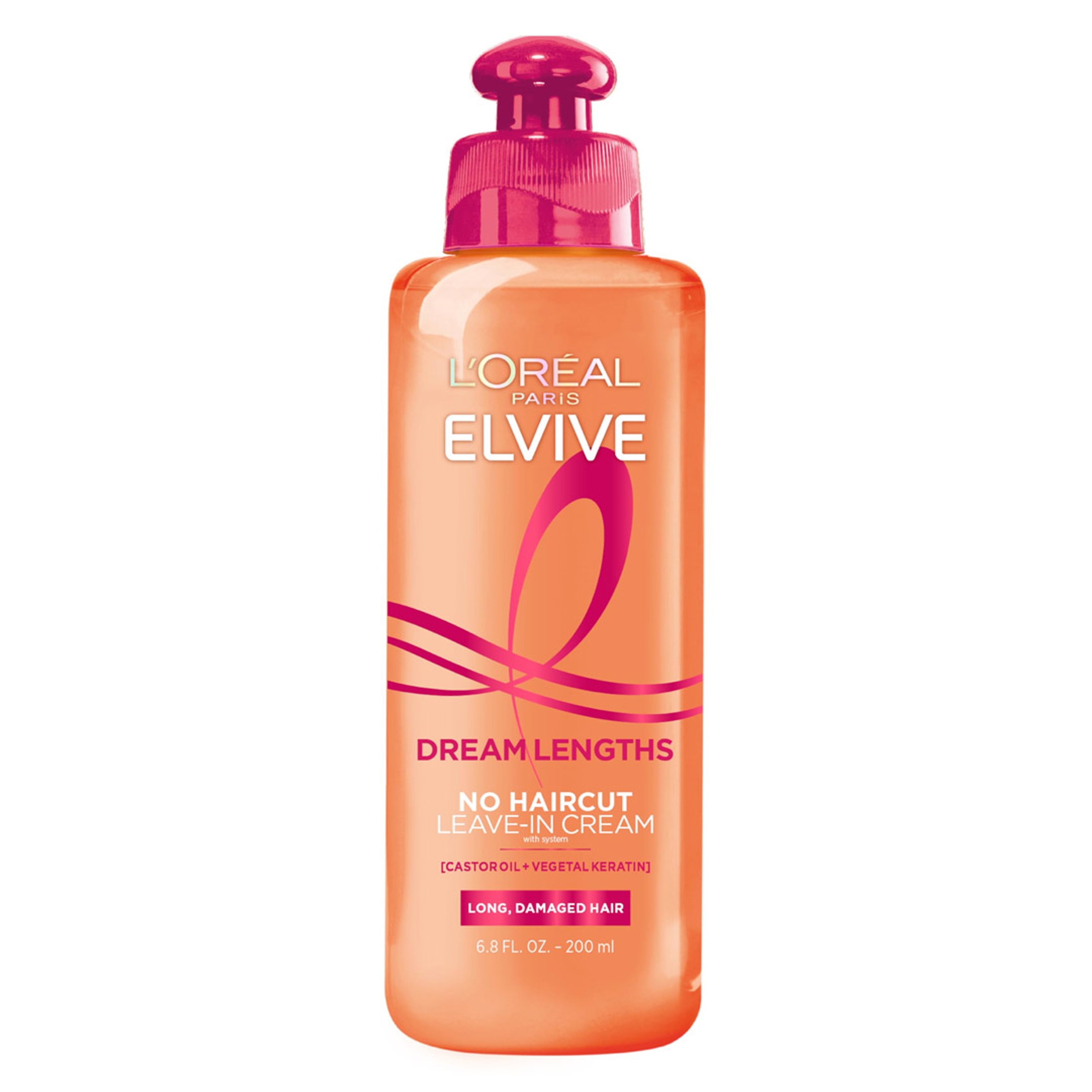 L'Oreal Paris Elvive Dream Lengths No Haircut Cream Leave In Conditioner 6.8 fl.oz - for Long, Damaged Hair 1