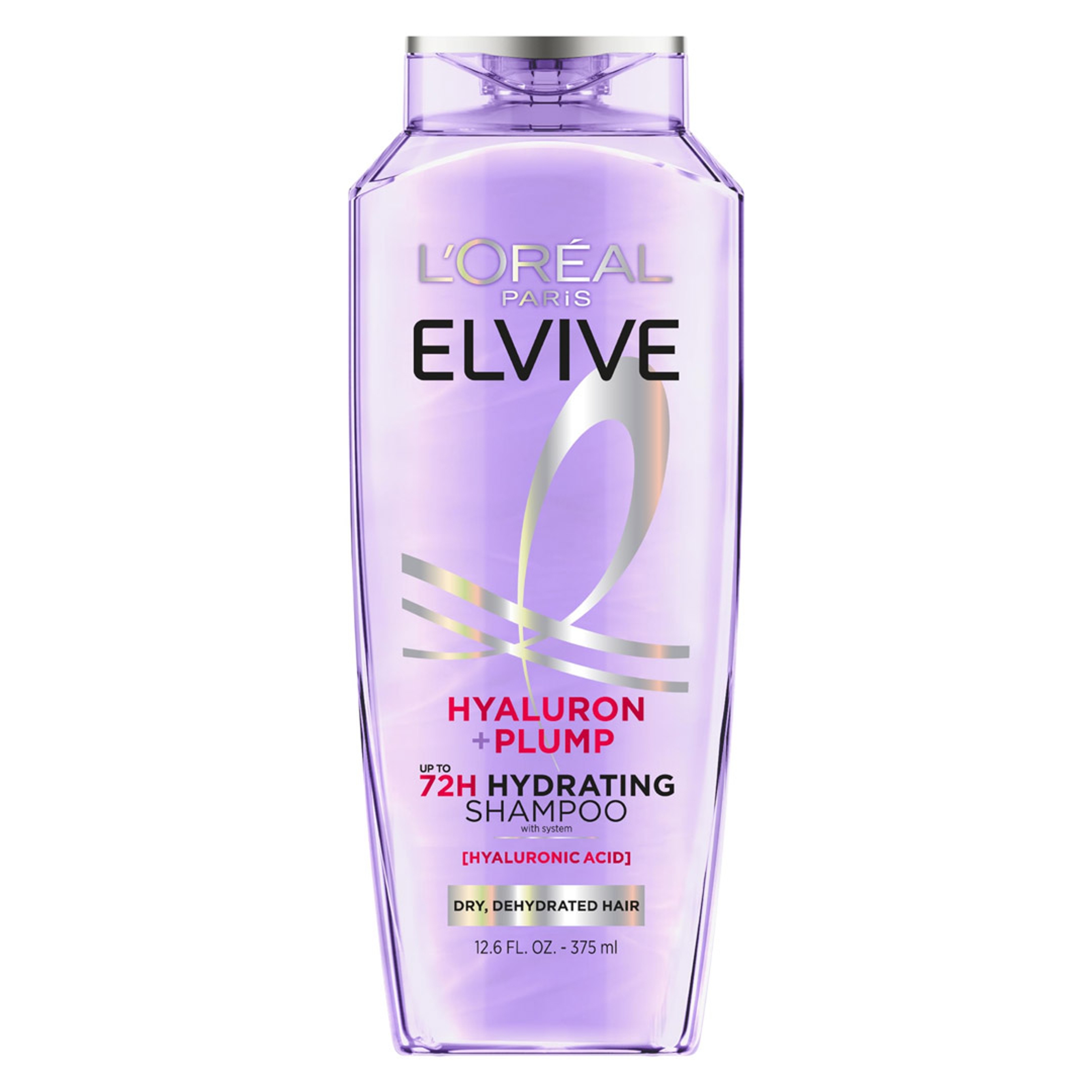 L'Oreal Paris Elvive Hyaluron Plump Hydrating Shampoo 12.6 fl.oz - with Hyaluronic Acid for Dehydrated, Dry Hair 1
