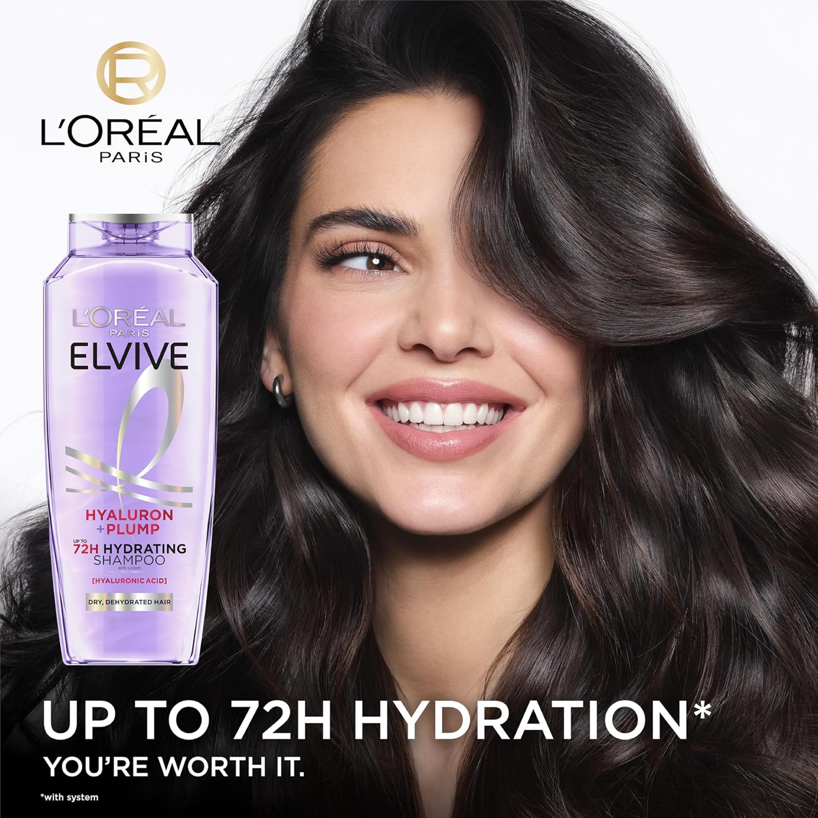 L'Oreal Paris Elvive Hyaluron Plump Hydrating Shampoo 12.6 fl.oz - with Hyaluronic Acid for Dehydrated, Dry Hair 2