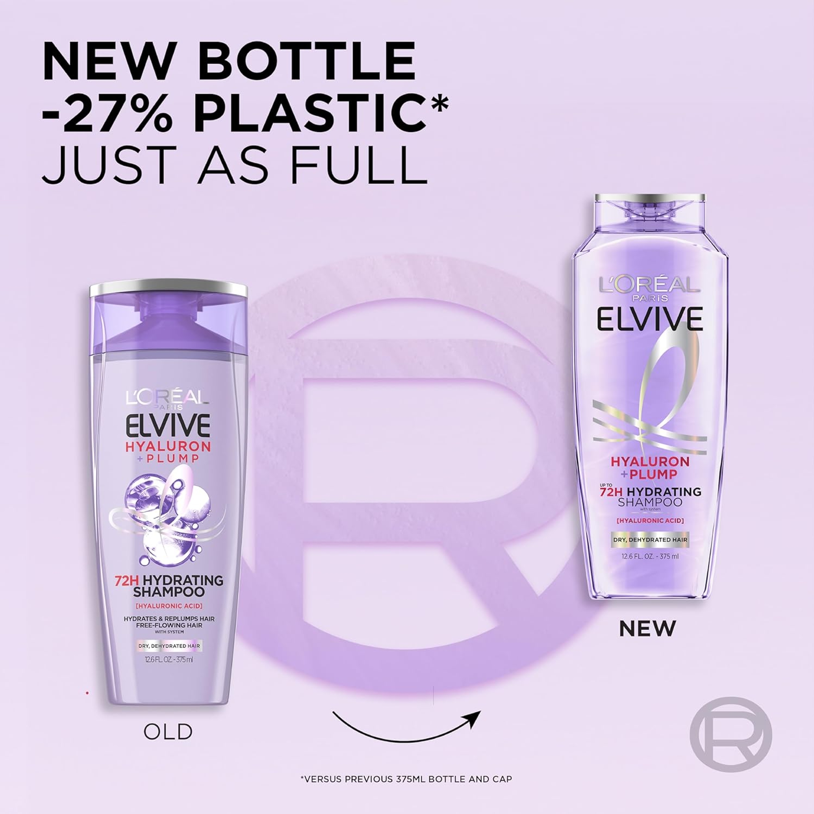L'Oreal Paris Elvive Hyaluron Plump Hydrating Shampoo 12.6 fl.oz - with Hyaluronic Acid for Dehydrated, Dry Hair 3