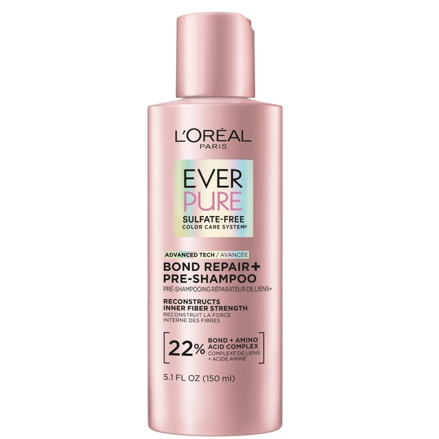 L'Oreal Paris EverPure Bond Repair+ Pre-Shampoo - Hair Treatment for Color-Treated, Damaged Hair 5.1 fl.oz