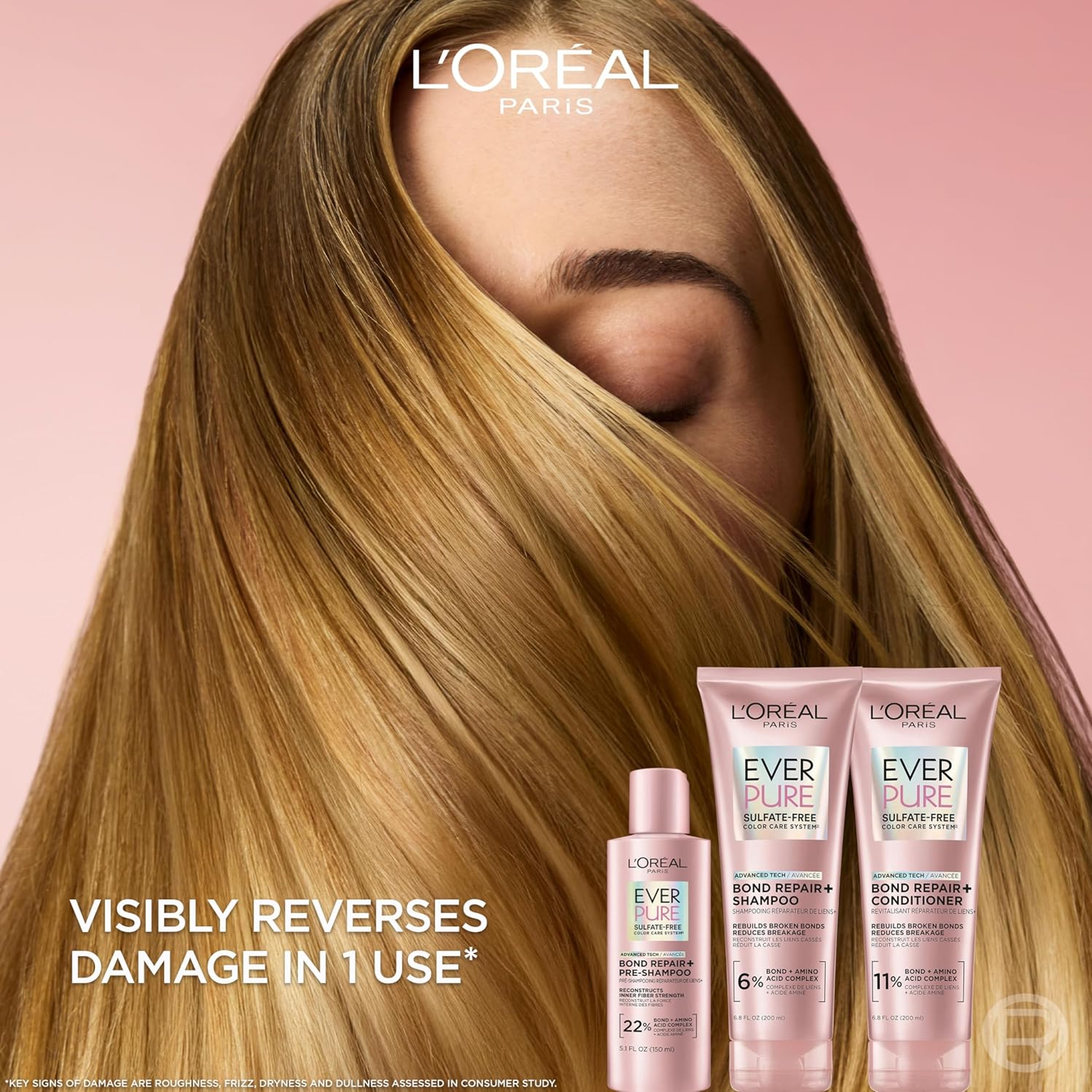 L'Oreal Paris EverPure Bond Repair+ Pre-Shampoo 5.1 fl.oz - Hair Treatment for Color-Treated, Damaged Hair 2