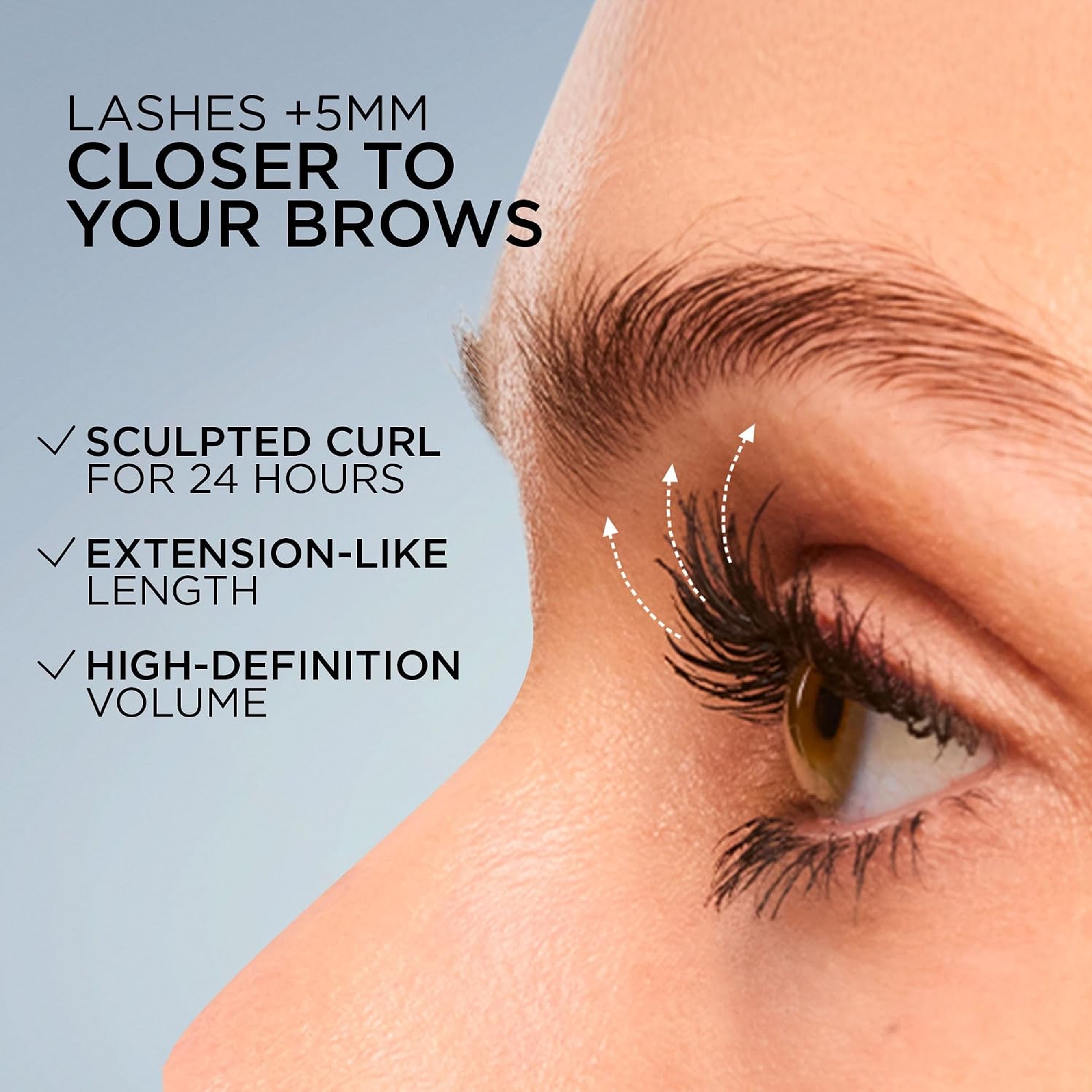 L'Oreal Paris Extensionist Mascara, Blackest Black, 1 Count - Extended Length, Volume & Curl for All Lash Types 4