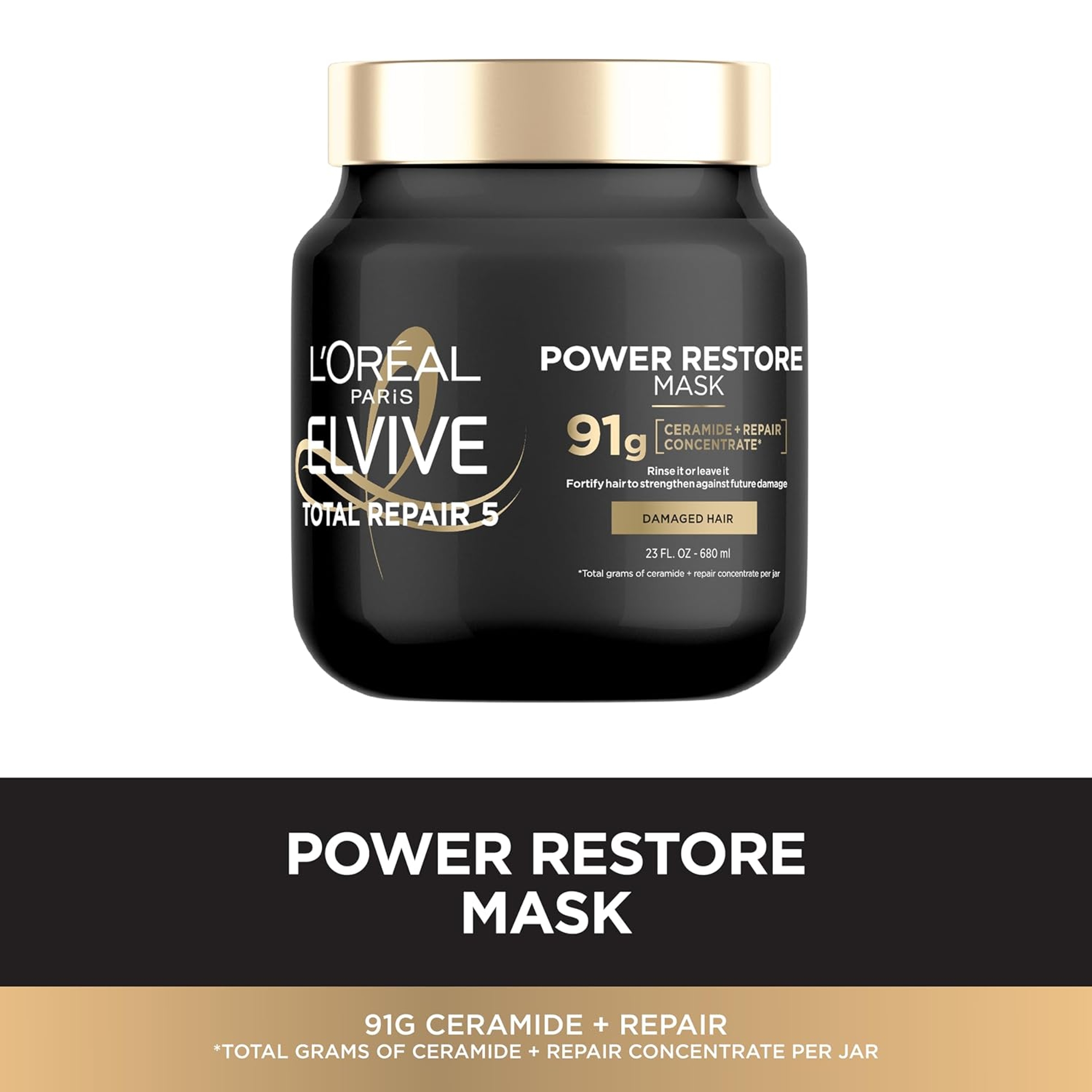 L'Oreal Paris Elvive Total Repair 5 Power Restore Multi-Use Treatment - for Damaged Hair 23 fl.oz 2