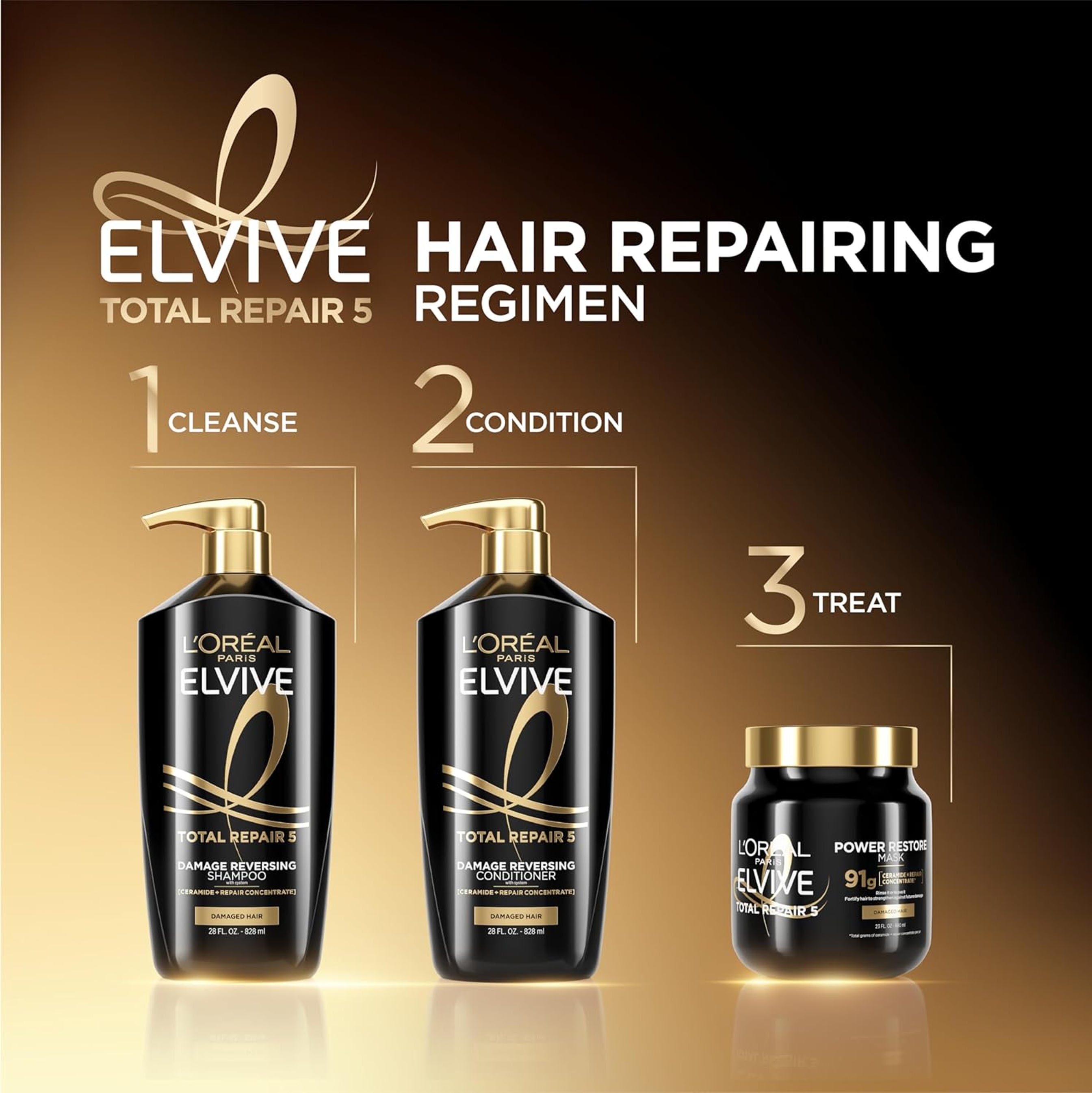 L'Oreal Paris Elvive Total Repair 5 Power Restore Multi-Use Treatment - for Damaged Hair 23 fl.oz 7