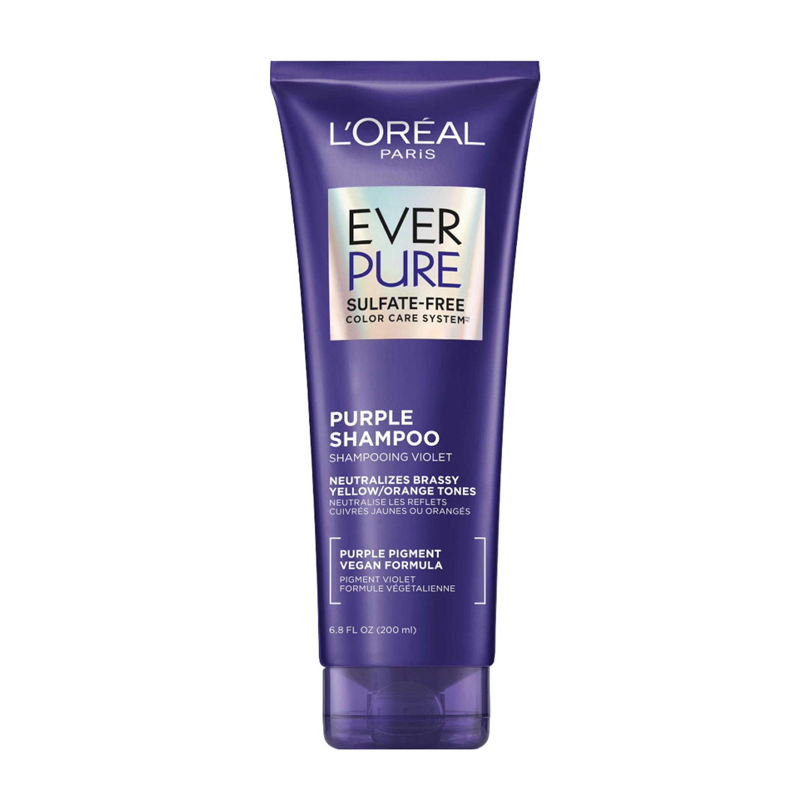 L'Oreal Paris EverPure Purple Shampoo 6.8 fl.oz - Shampooing Violet for Toning Blonde or Bleached Hair 1