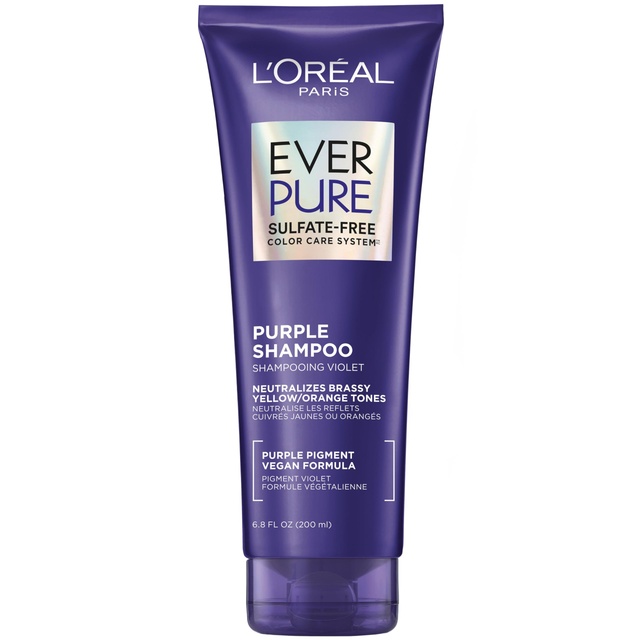 L'Oreal Paris EverPure Purple Shampoo 6.8 fl.oz - Shampooing Violet for Toning Blonde or Bleached Hair