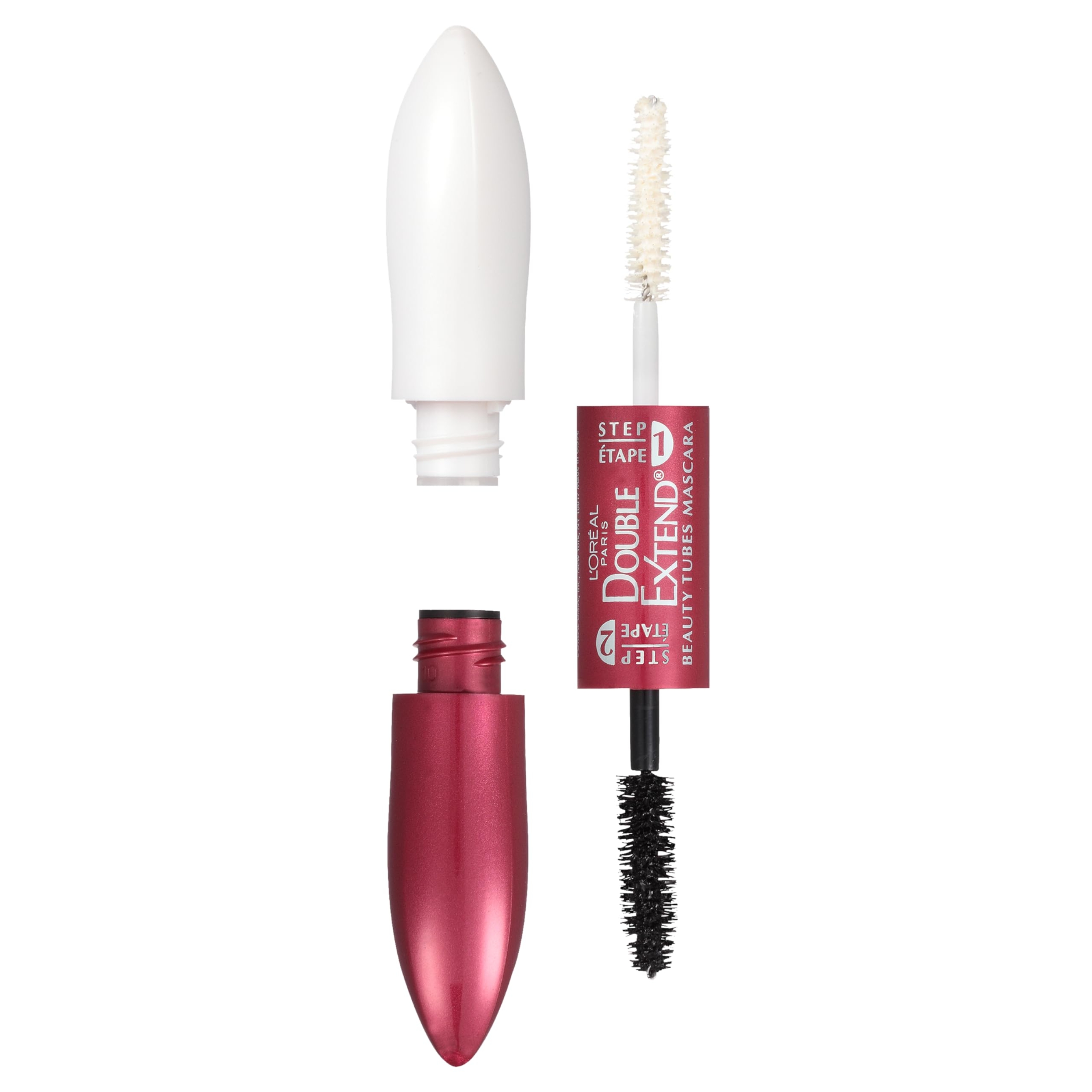 L'Oreal Paris Double Extend Beauty Tubes Mascara - Lengthening 2 Step Mascara - Black 1