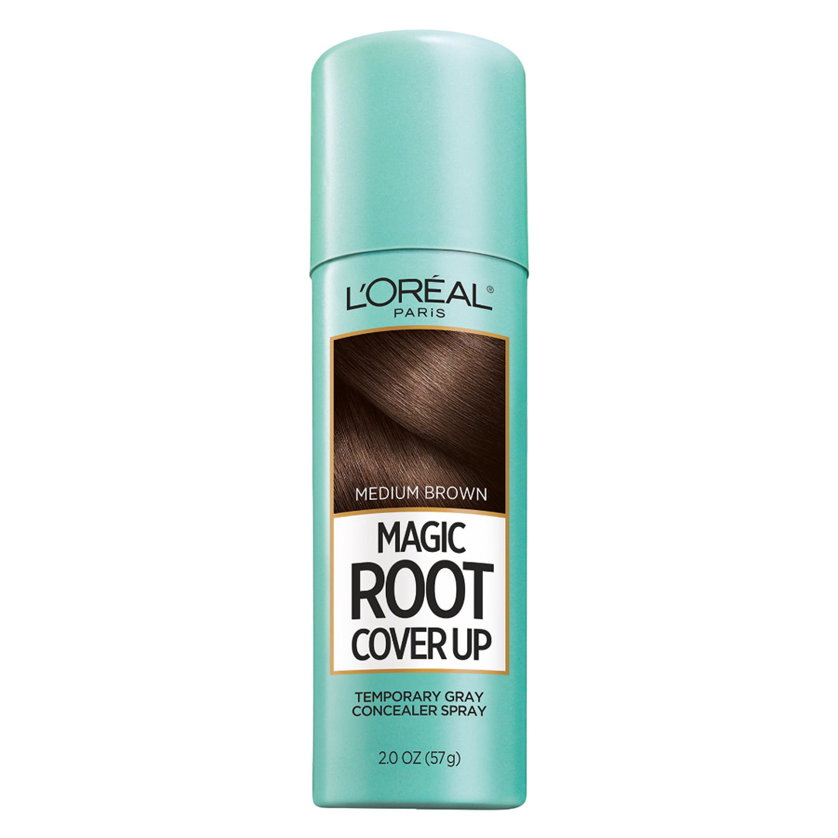 L'Oreal Paris Magic Root Cover Up, Medium Brown, 2 oz - Root Touch-Up Spray for Gray Root Coverage 1