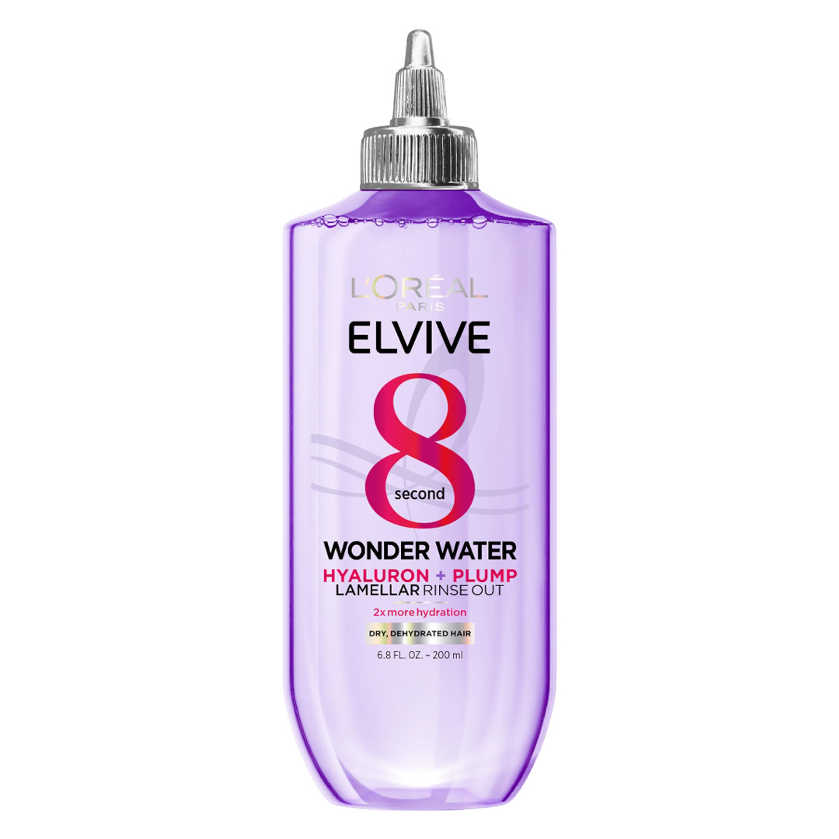 L'Oreal Paris Elvive Hyaluron Plump Flash Hydration Wonder Water 6.8 fl.oz - Hydrating Hair Treatment for Soft, Shiny Hair 1