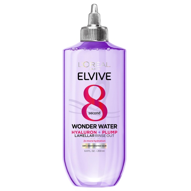 L'Oreal Paris Elvive Hyaluron Plump Flash Hydration Wonder Water - Hydrating Hair Treatment for Soft, Shiny Hair 6.8 fl.oz