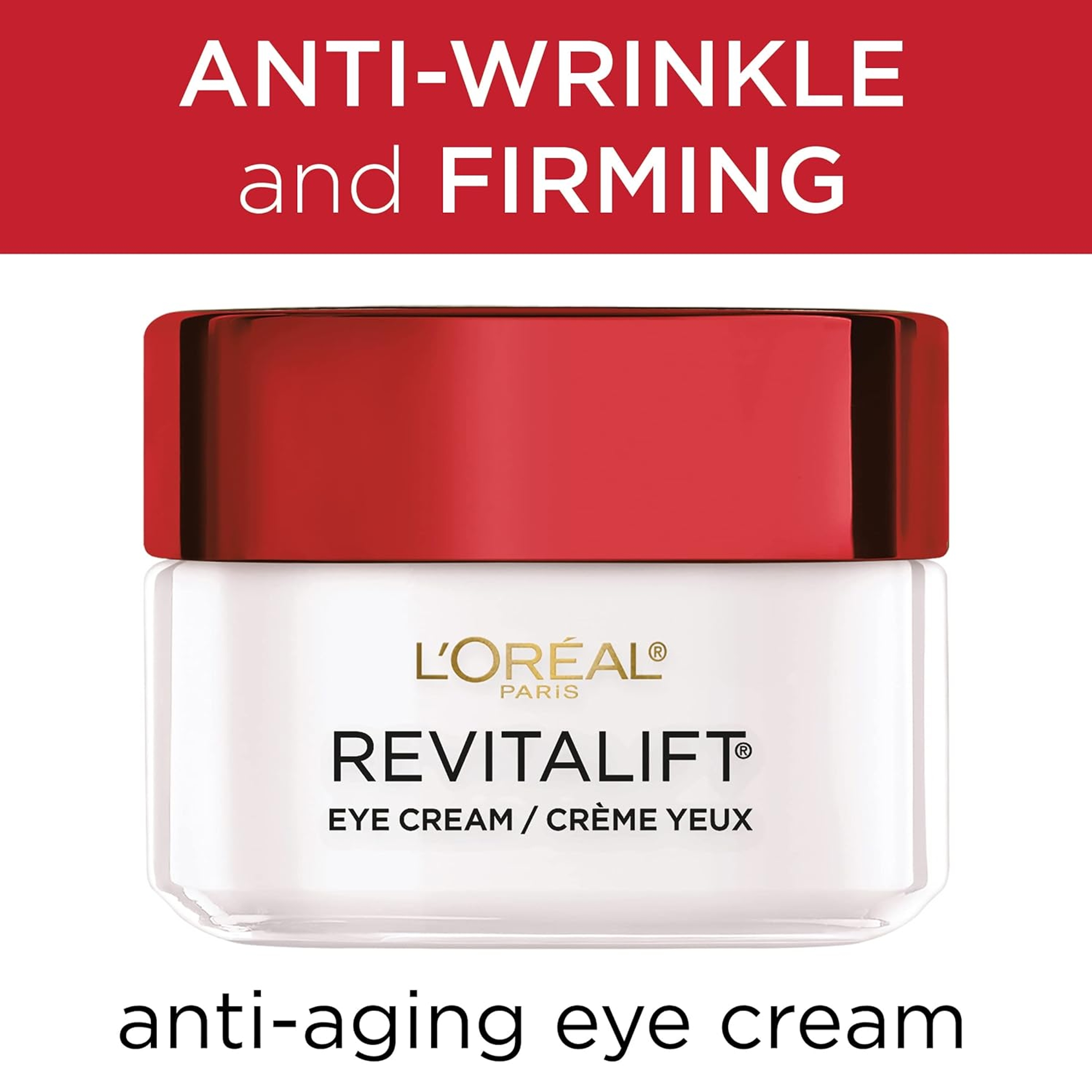 L'Oreal Paris RevitaLift Anti-Wrinkle & Firming Eye Cream - Pro-Retinol Treatment to Reduce Dark Circles 0.5 oz 2