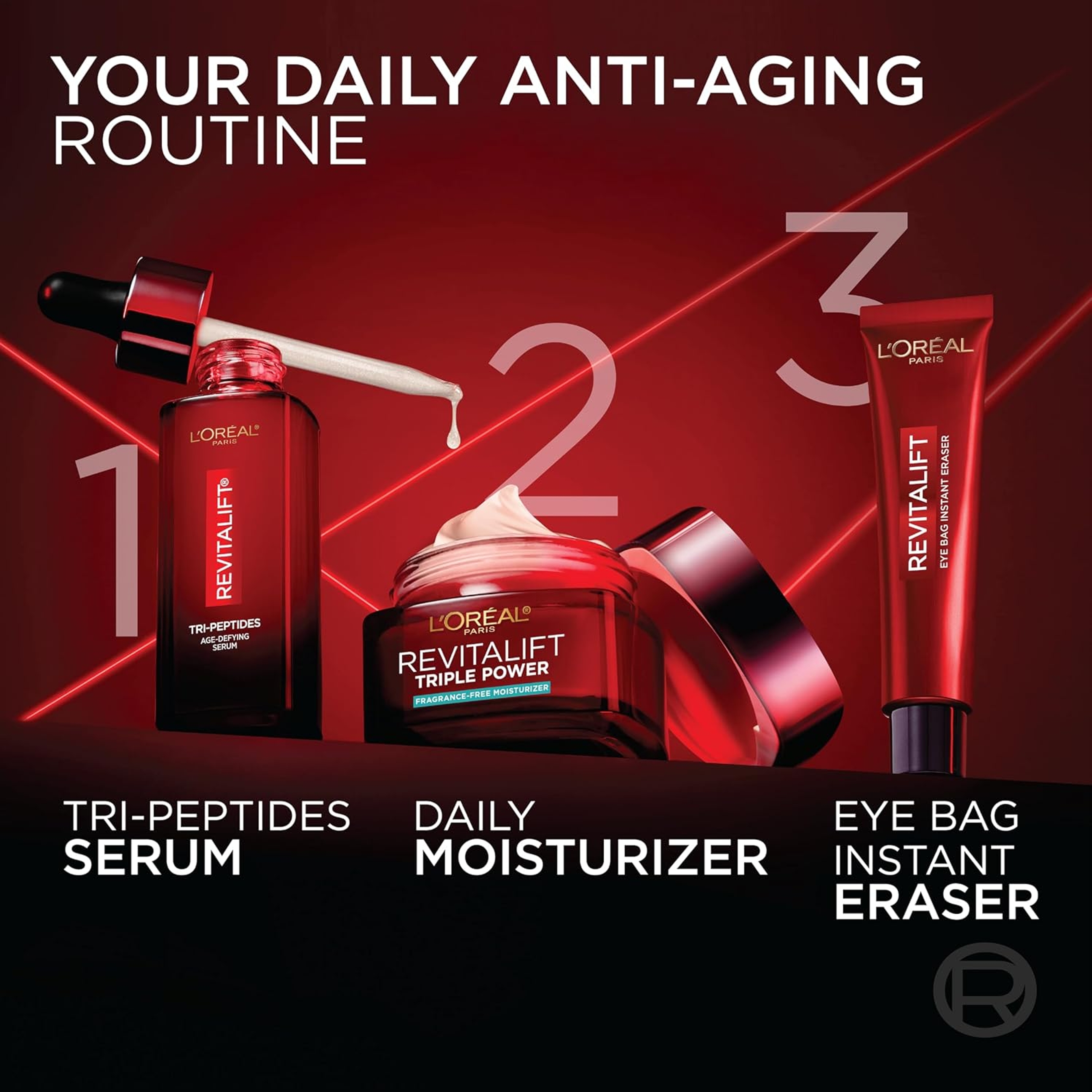 L'Oreal Paris RevitaLift Triple Power Anti-Aging Moisturizer Fragrance-Free - for Wrinkles, Firmness & Brightness 1.7 oz 6