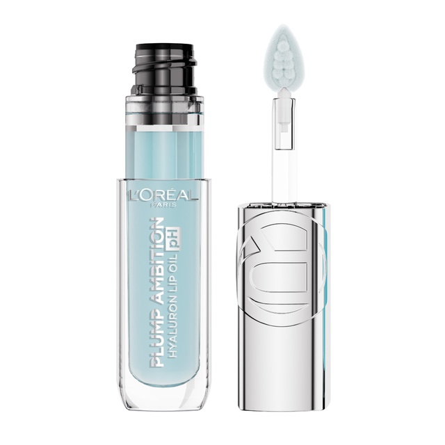 L'Oreal Paris Plump Ambition pH Hyaluron Lip Oil - Color Shifting Lip Tint - 010 pH Cristal Ice