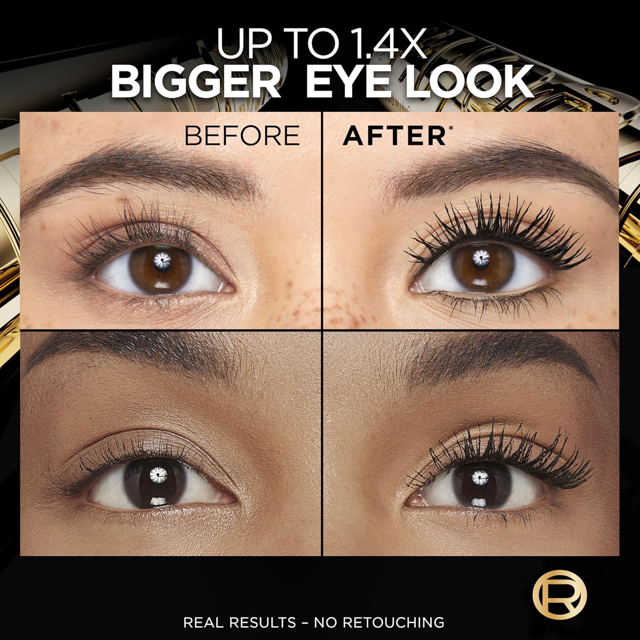 L'Oreal Paris Voluminous Panorama Mascara, Black, 0.33 fl.oz - Volumizing & Lengthening Washable Mascara 5