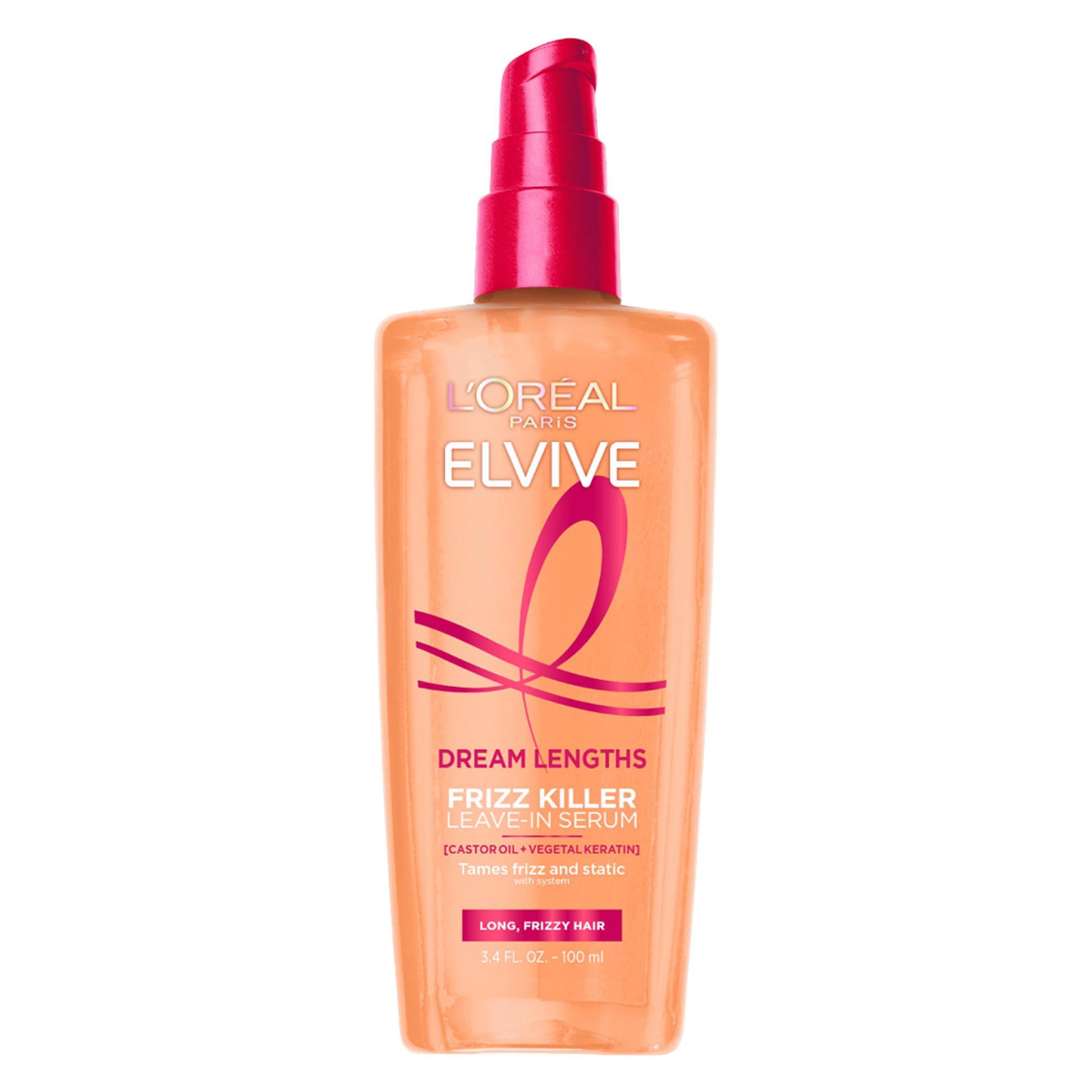 L'Oreal Paris Elvive Dream Lengths Frizz Killer Serum Leave-In 3.4 fl.oz - for Long, Frizzy Hair 1