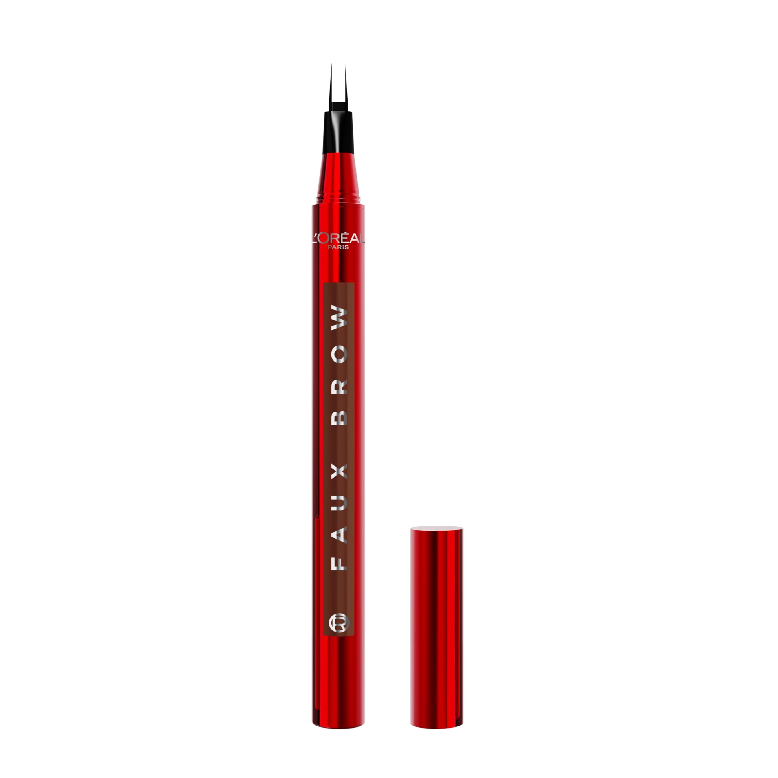 L'Oreal Paris Faux Brow Hair-Like Brow Filling Pen - Eyebrow Pen with Double-Brush Tip - Light Brunette 0.03 fl.oz 1