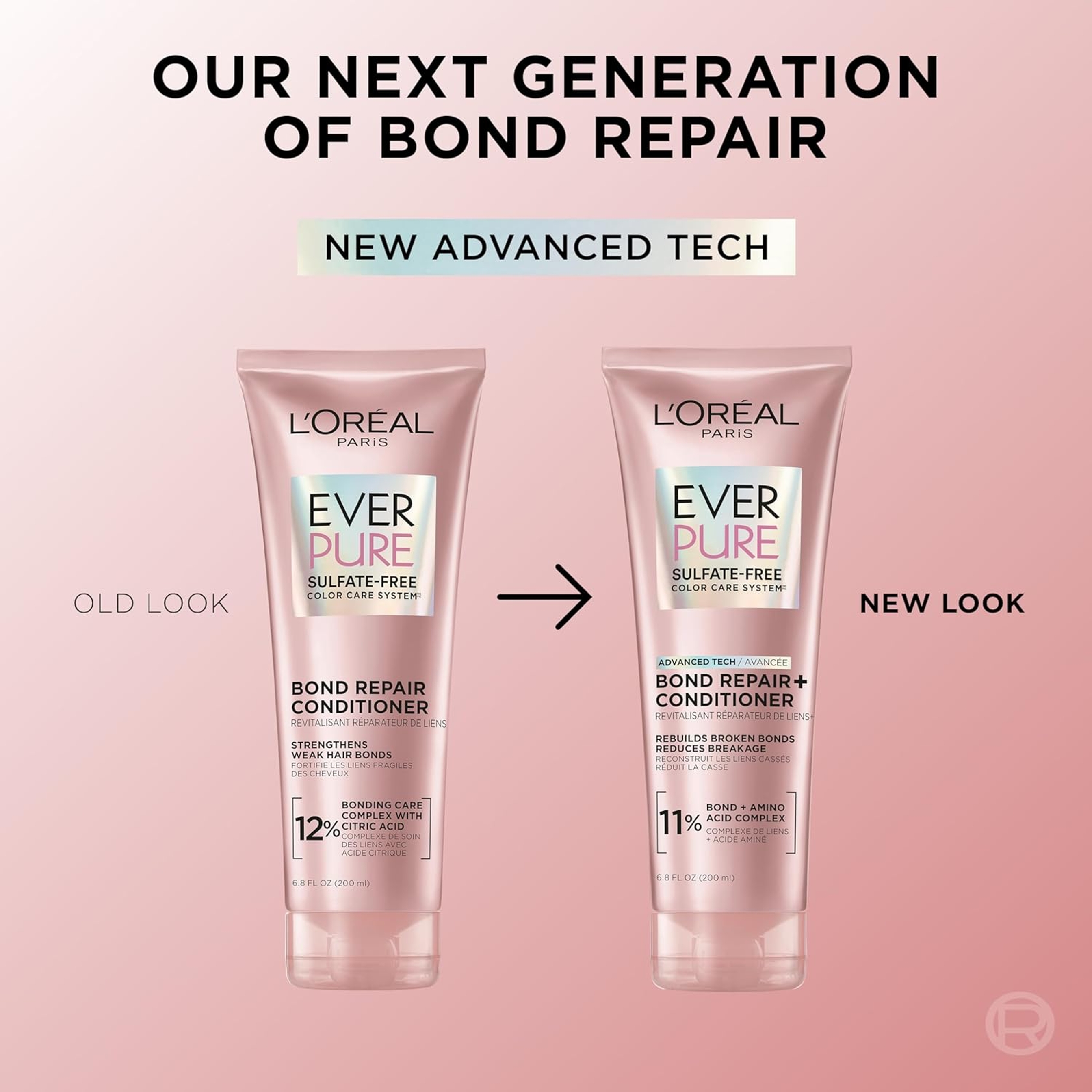 L'Oreal Paris EverPure Bond Repair+ Conditioner 6.8 fl.oz - Strengthens & Repairs Damaged, Color-Treated Hair 3