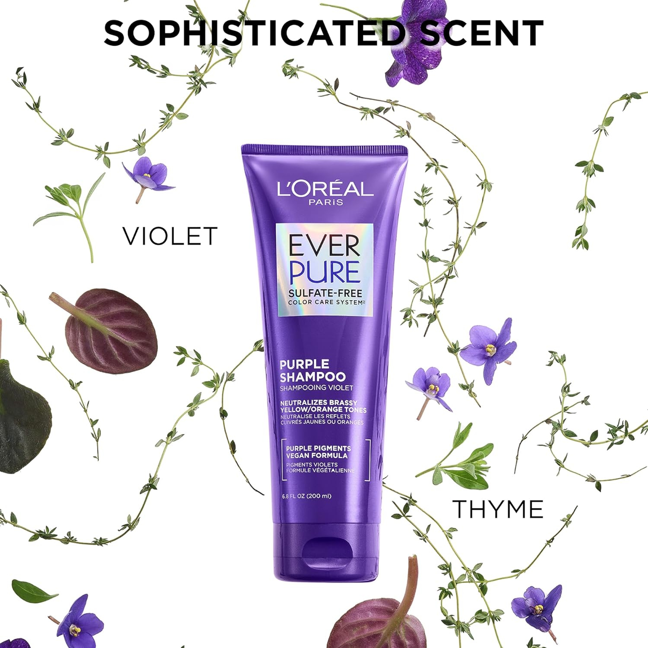 L'Oreal Paris EverPure Purple Shampoo 23 fl.oz - Shampooing Violet for Toning Blonde or Bleached Hair 5