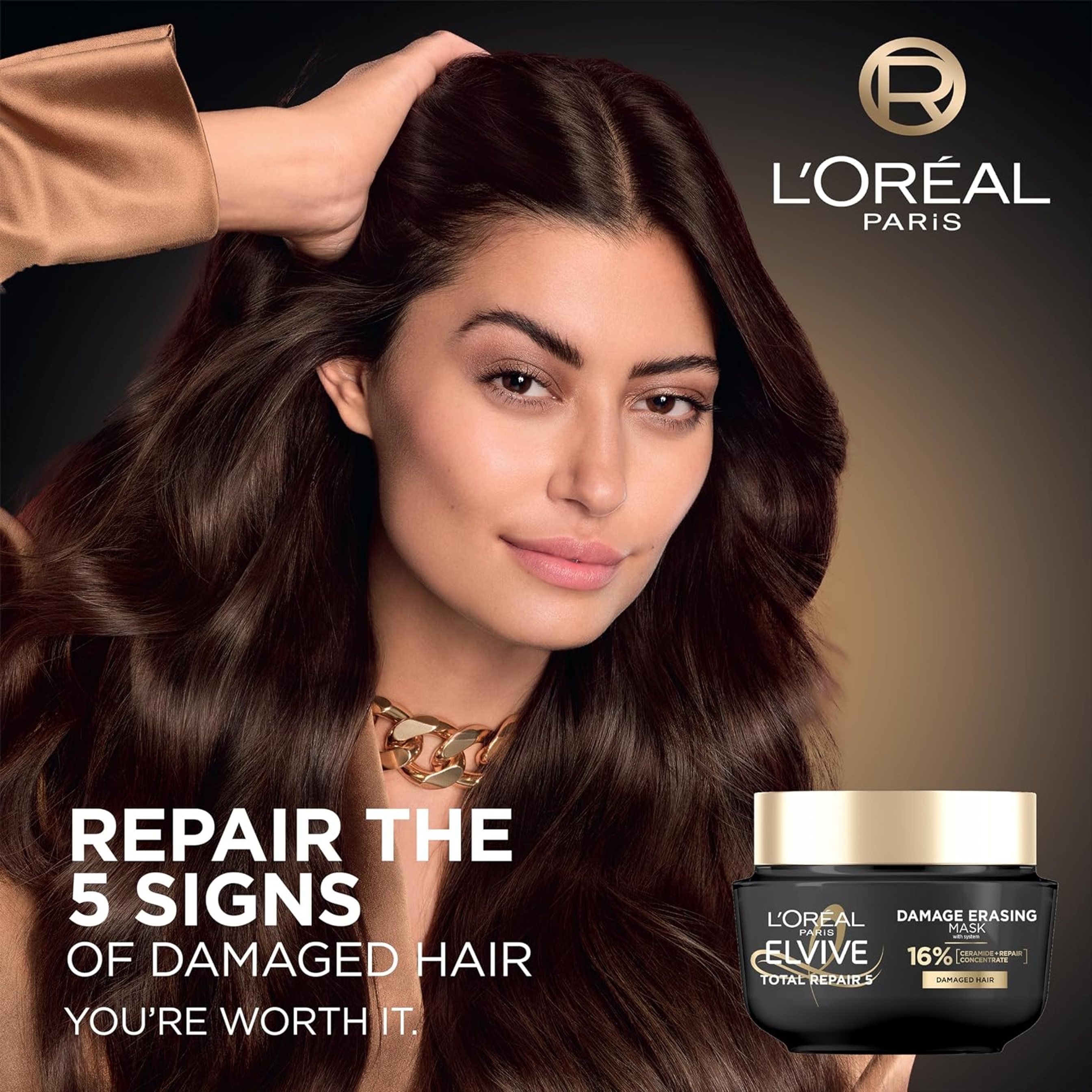 L'Oreal Paris Elvive Total Repair 5 Damage Erasing Mask - Rinse-Out Hair Treatment for Damaged Hair 8.5 fl.oz 4