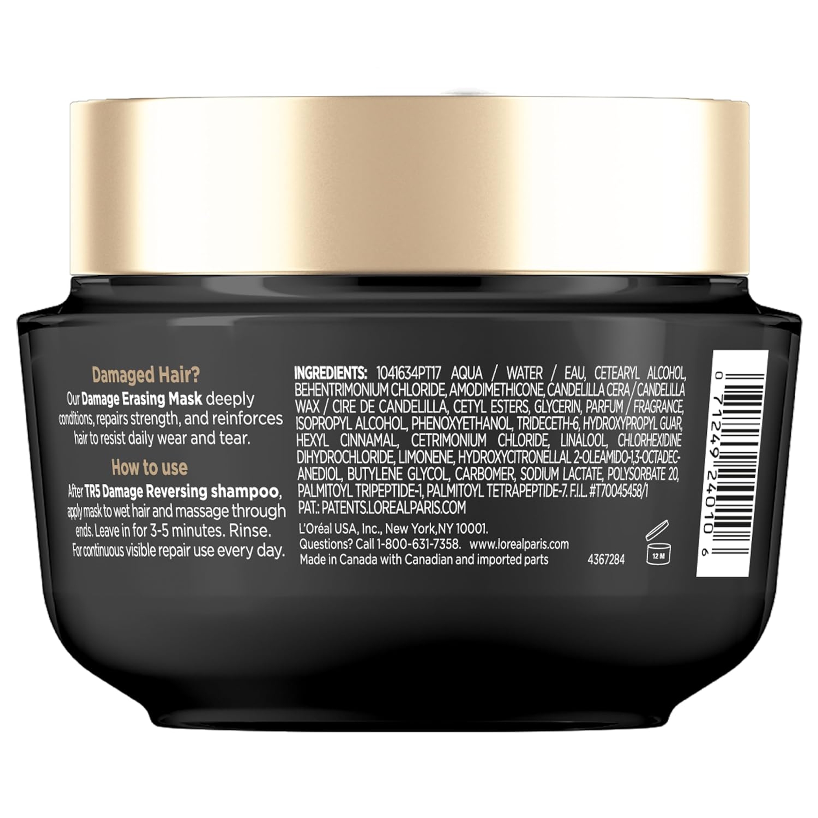 L'Oreal Paris Elvive Total Repair 5 Damage Erasing Mask - Rinse-Out Hair Treatment for Damaged Hair 8.5 fl.oz 11