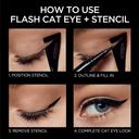 L'Oreal Paris Infallible Flash Cat Eye Liquid Eyeliner - Waterproof All Day Brush Tip Liquid Eyeliner - Black 2