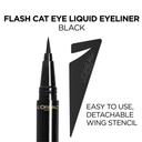 L'Oreal Paris Infallible Flash Cat Eye Liquid Eyeliner - Waterproof All Day Brush Tip Liquid Eyeliner - Black 3