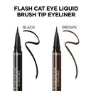 L'Oreal Paris Infallible Flash Cat Eye Liquid Eyeliner - Waterproof All Day Brush Tip Liquid Eyeliner - Black 5