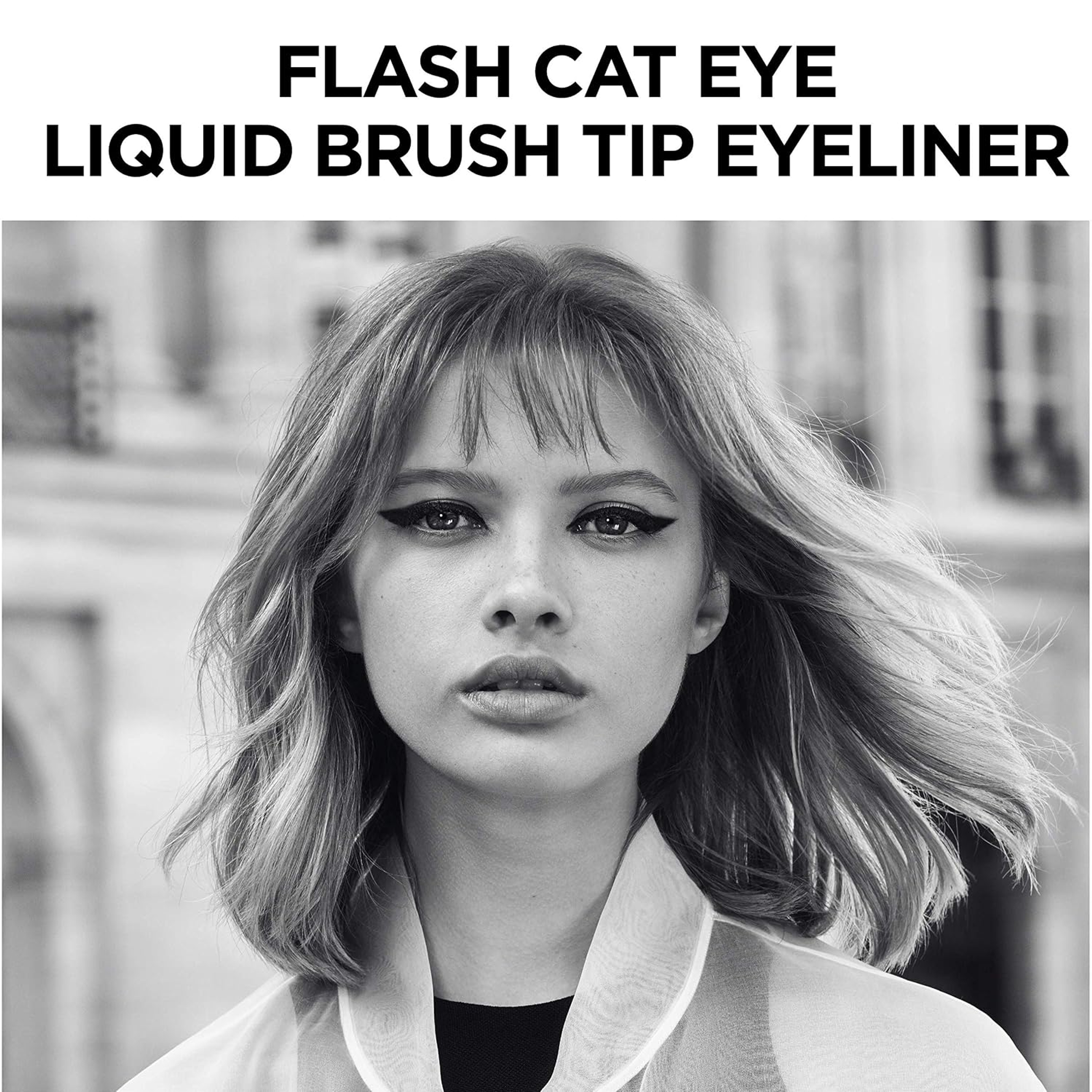 L'Oreal Paris Infallible Flash Cat Eye Liquid Eyeliner - Waterproof All Day Brush Tip Liquid Eyeliner - Black 7
