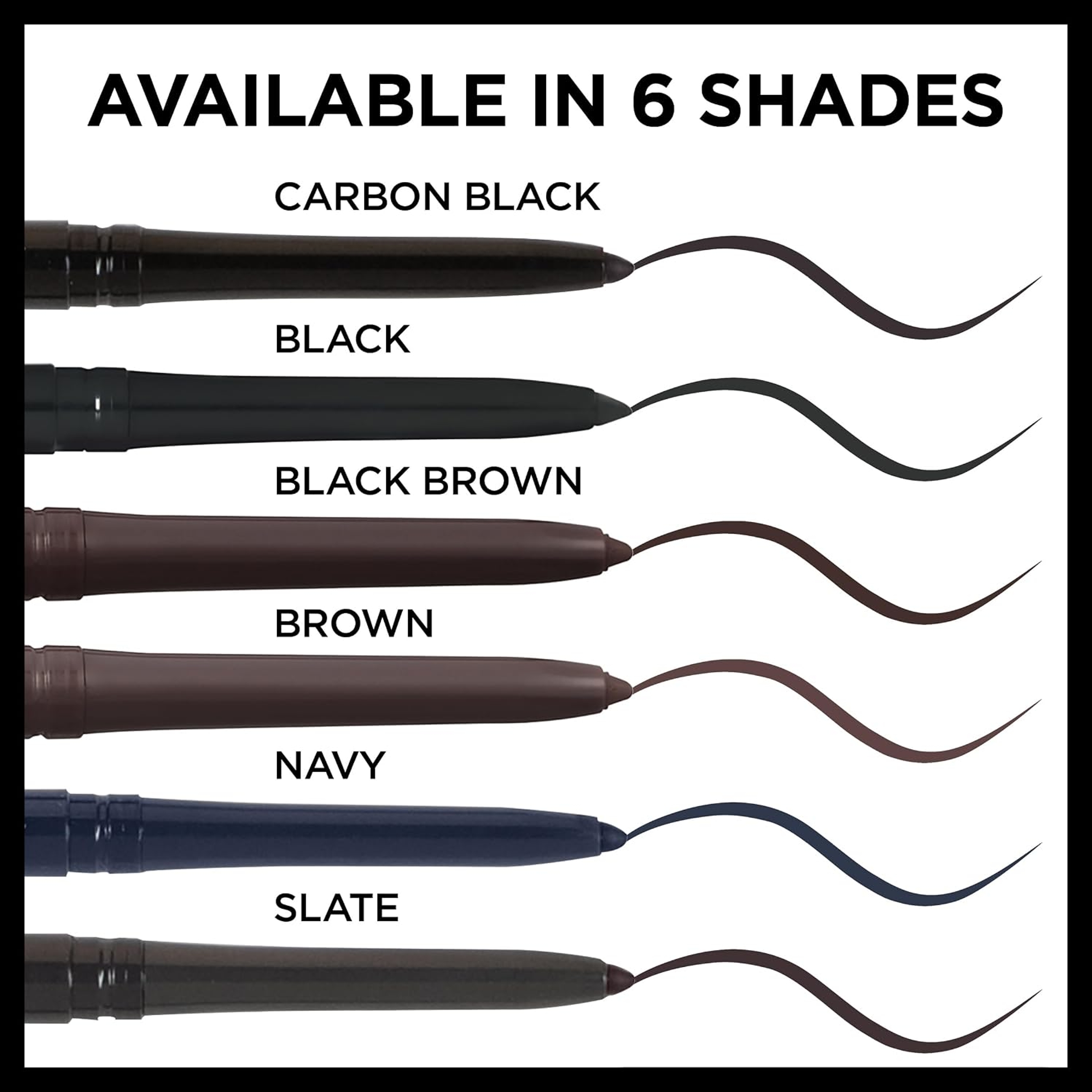 L'Oreal Paris Infallible Never Fail Eyeliner - Mechanical Pencil Eyeline with Built in Sharpener - Black Brown 5