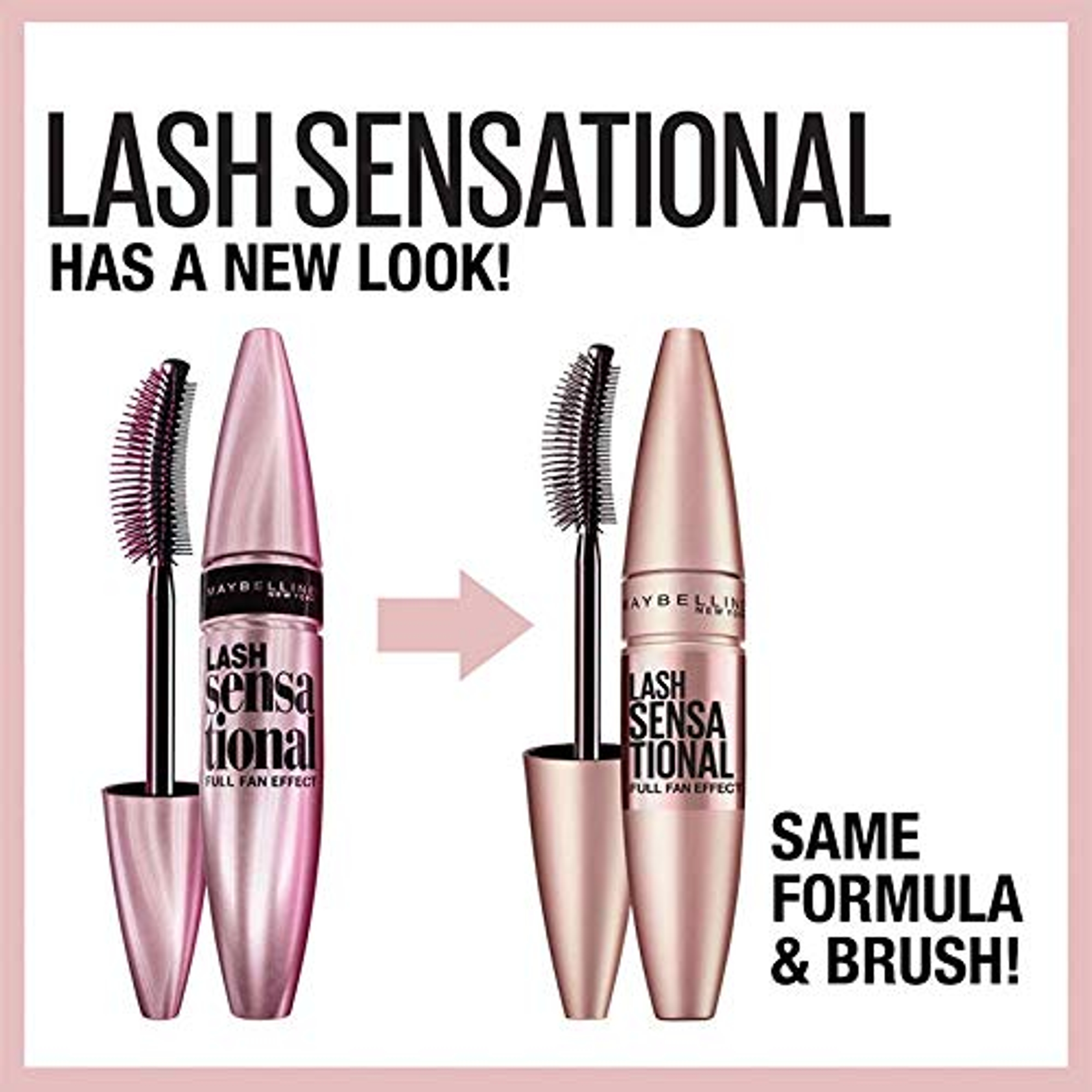Maybelline Lash Sensational Washable Mascara, Blackest Black, 0.32 fl.oz - Lengthening & Volumizing Full Fan Effect 2