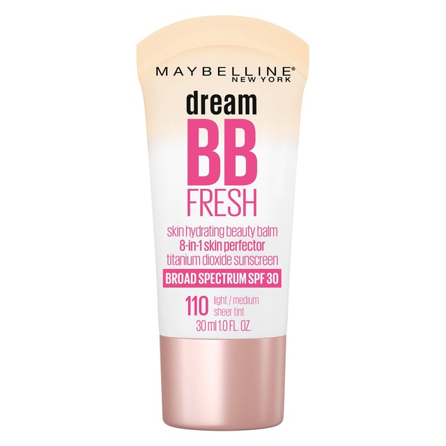 Maybelline Dream BB Fresh, Light/Medium, 1 fl.oz - Hydrating BB Cream with Broad Spectrum SPF 30